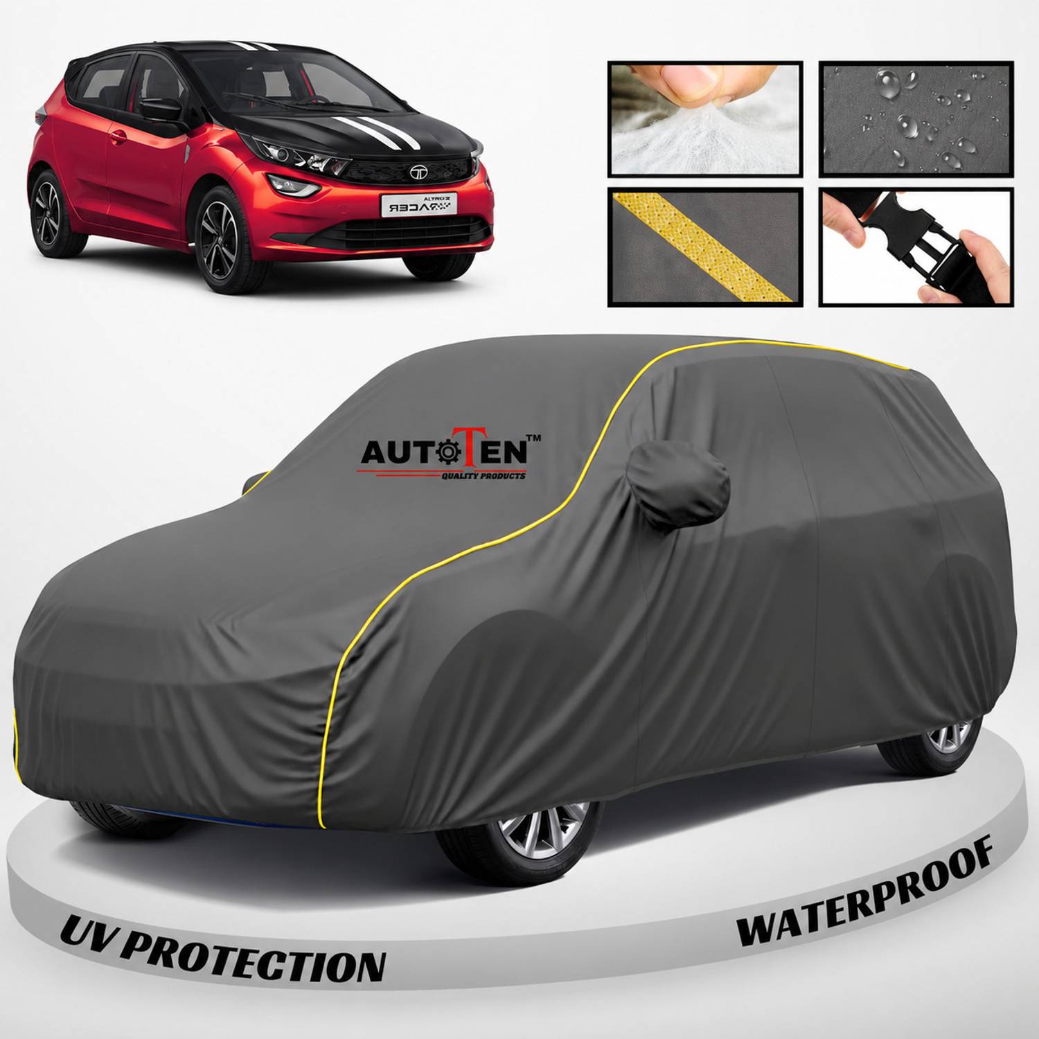 AutoTen Car Cover For Tata Altroz (With Mirror Pockets)