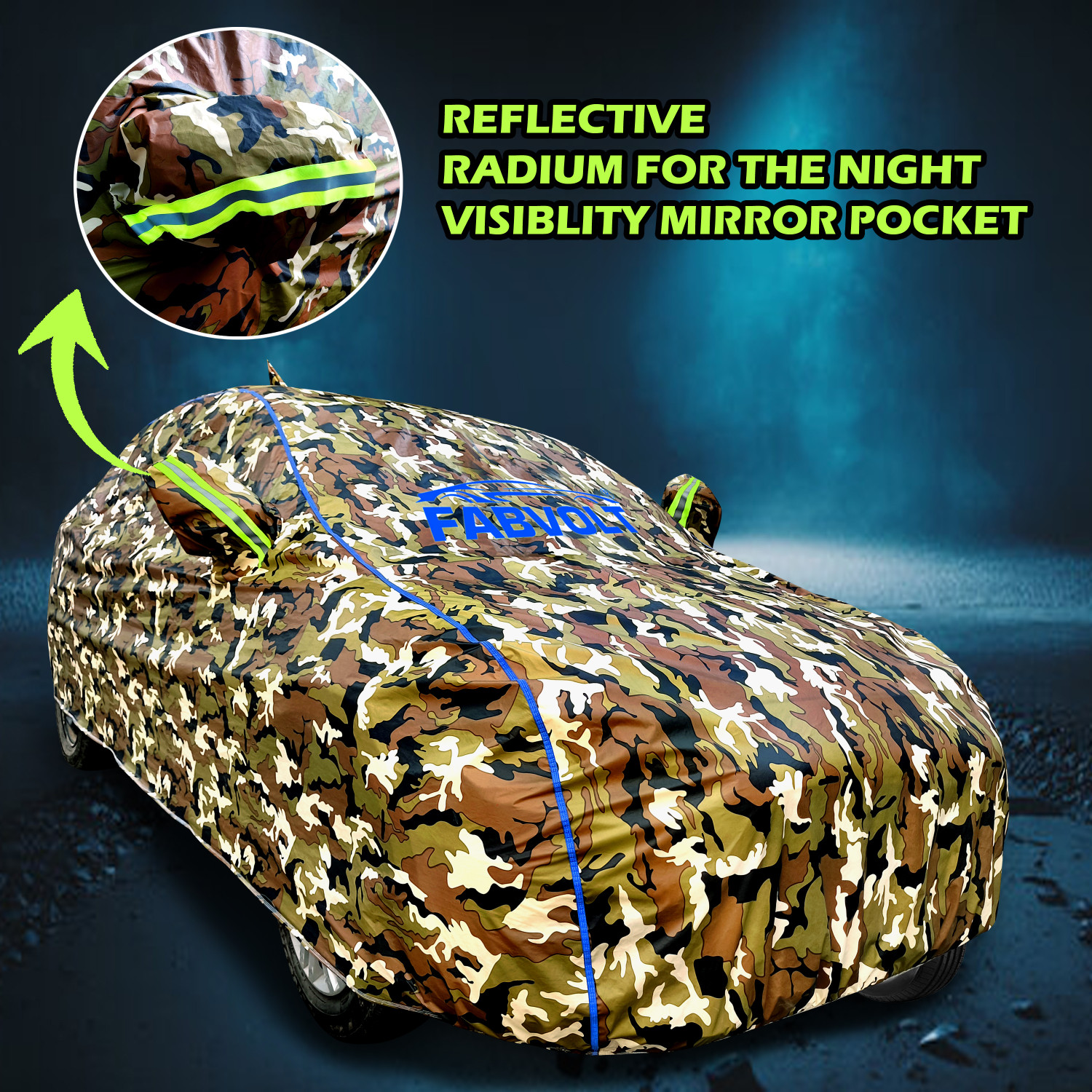 Image of FABVOLT Car Cover For Mahindra Xuv 3Xo (With Mirror Pockets)