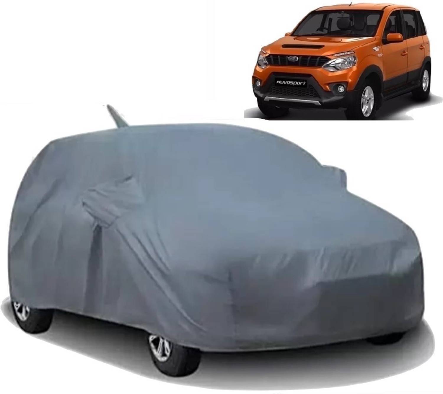 ALMICS Car Cover For Mahindra Nuvosport (With Mirror Pockets)