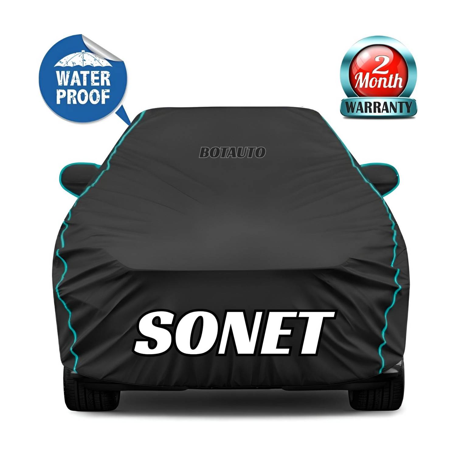 BOTAUTO Car Cover For Kia Sonet (With Mirror Pockets)