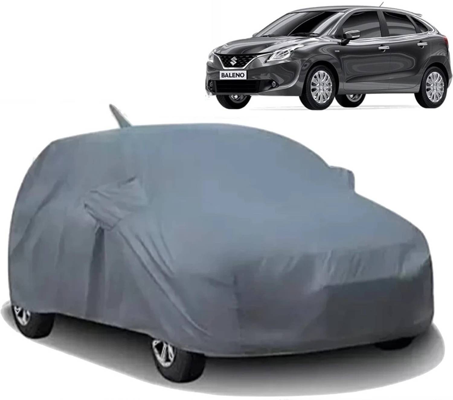 ALMICS Car Cover For Maruti Suzuki Baleno (With Mirror Pockets)