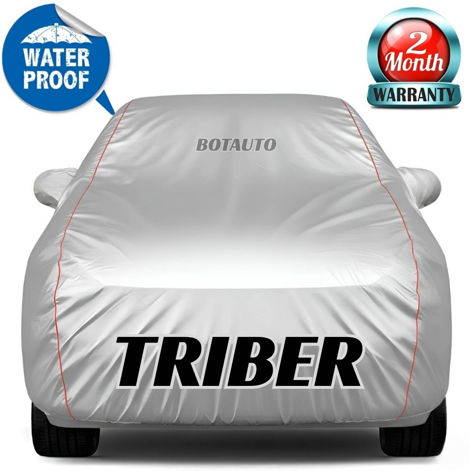 BOTAUTO Car Cover For Renault Triber (With Mirror Pockets)