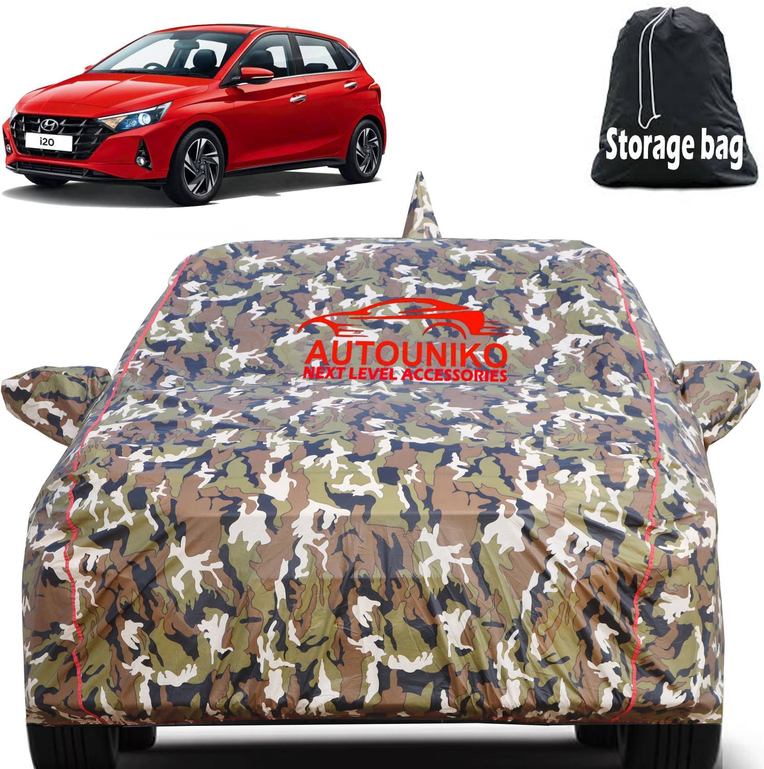 autouniko Car Cover For Hyundai i20 (With Mirror Pockets)