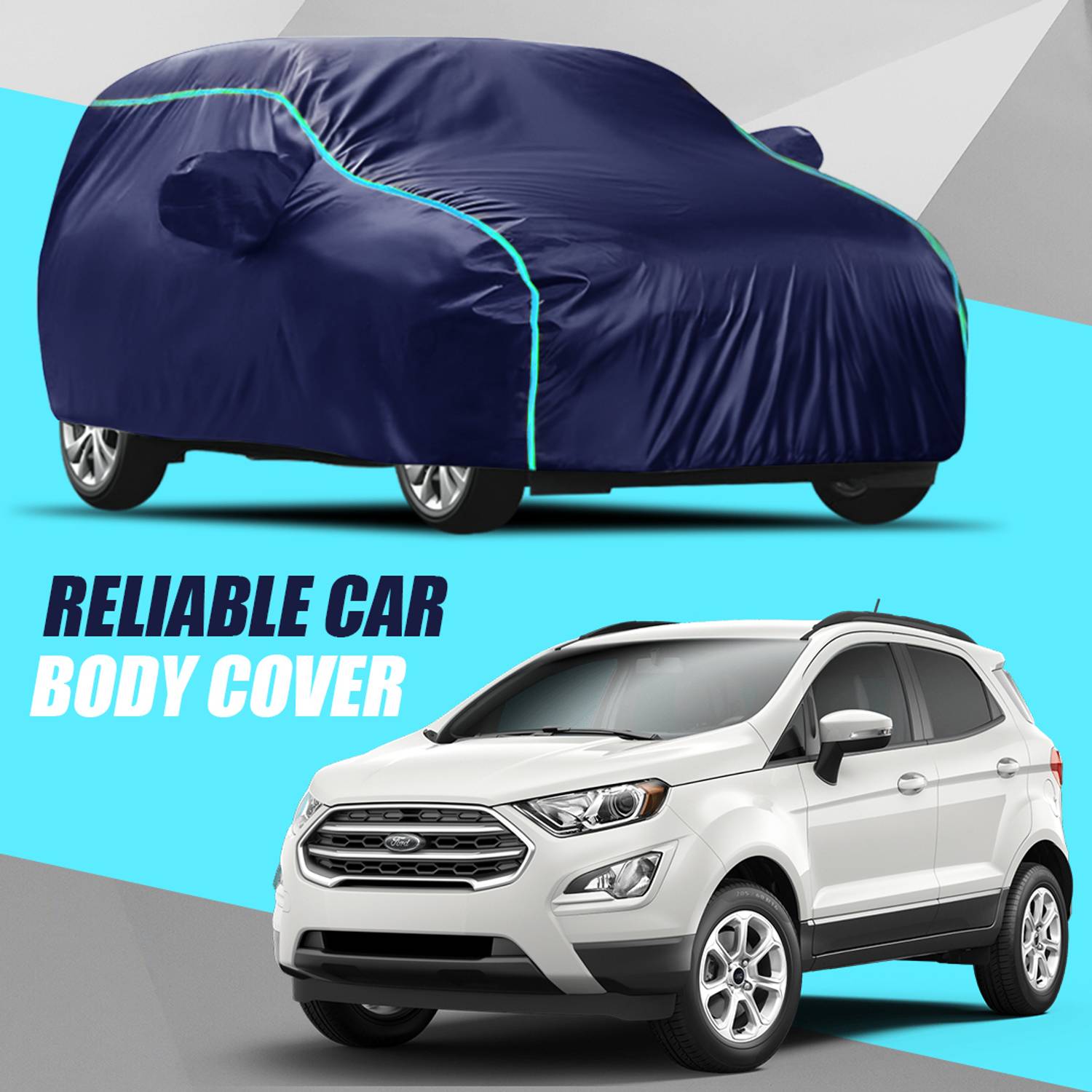 ALMICS Car Cover For Ford Ecosport (With Mirror Pockets)