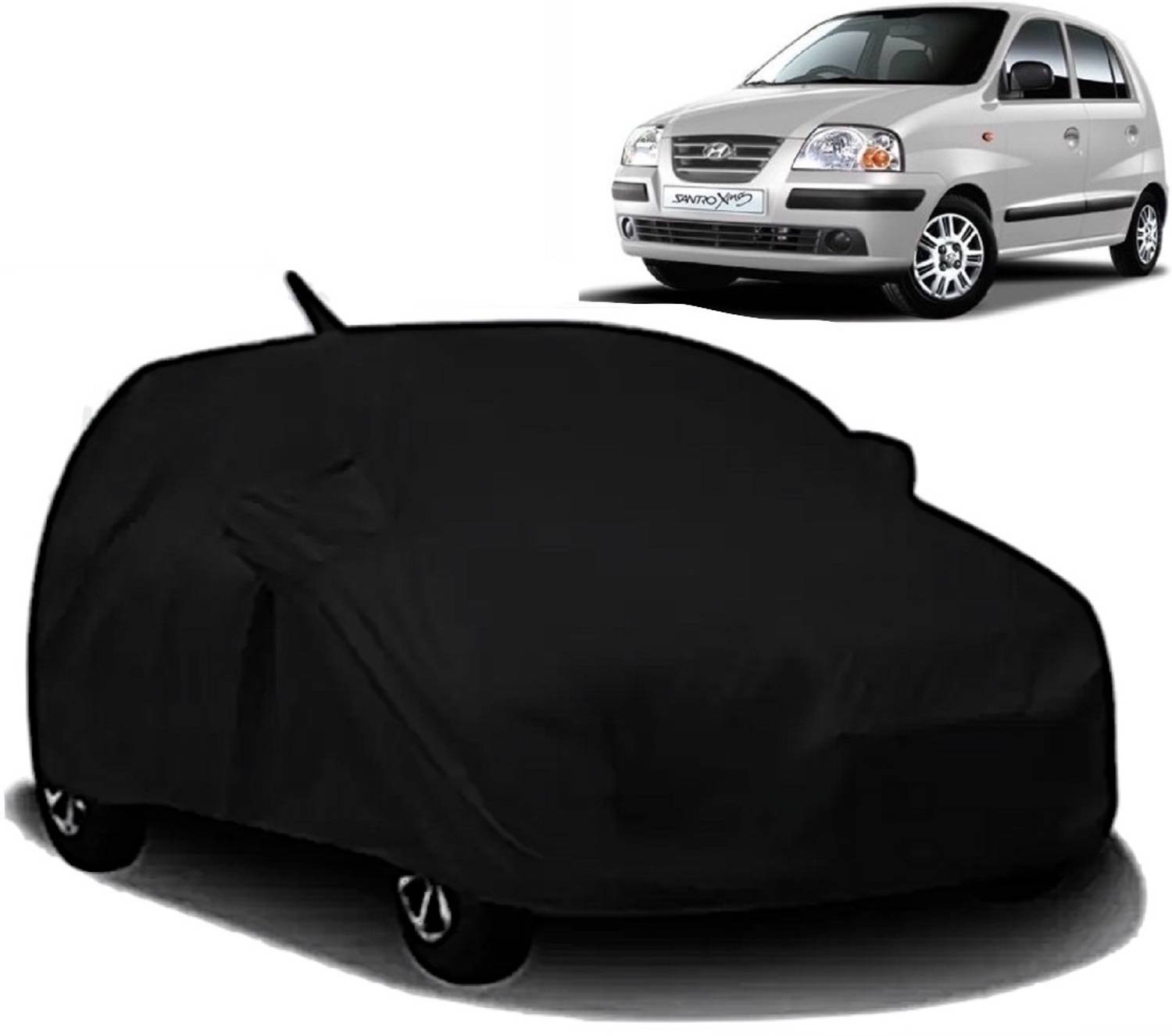 ALMICS Car Cover For Hyundai Santro Xing (With Mirror Pockets)