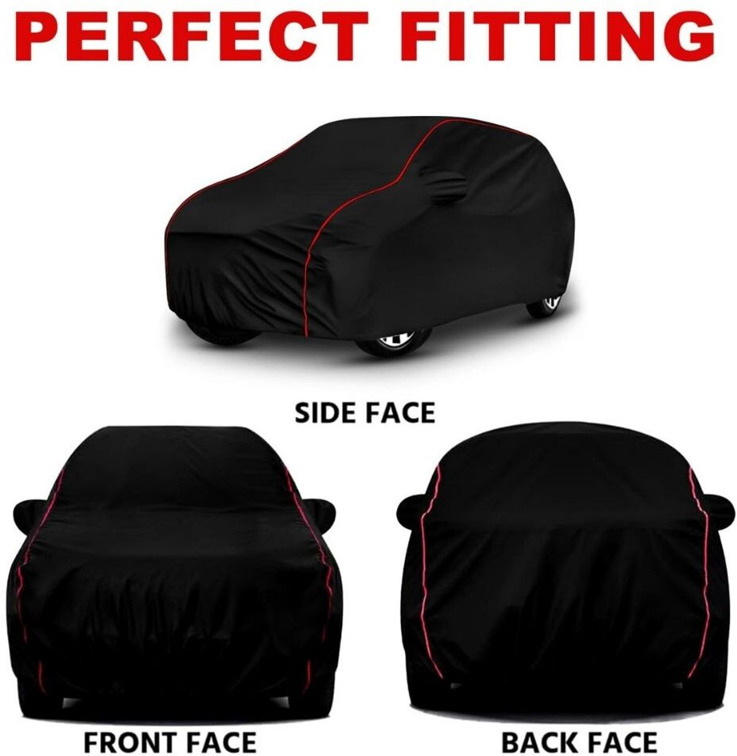 Image of AYSHU Car Cover For Maruti Suzuki WagonR, WagonR Electric Vehicle, WagonR Stingray, Wagon R VXI Petrol, Wagon R 1.0, Wagon R CNG LXI, Universal For Car (With Mirror Pockets)