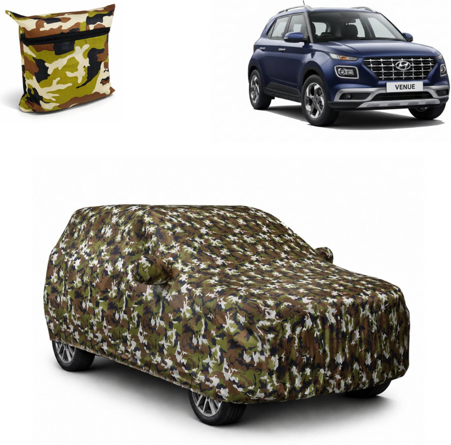 ADDIROXX Car Cover For Hyundai Venue (With Mirror Pockets)