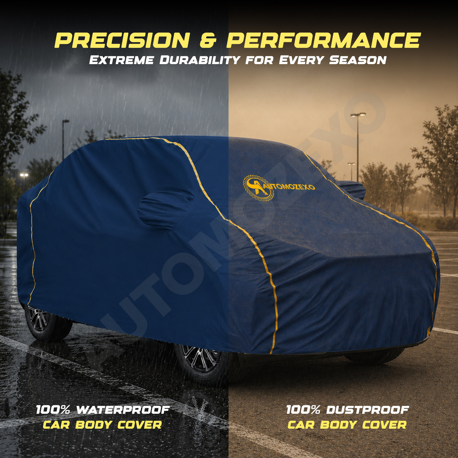 Image of AUTOMOZEXO Car Cover For Nissan Magnite (With Mirror Pockets)