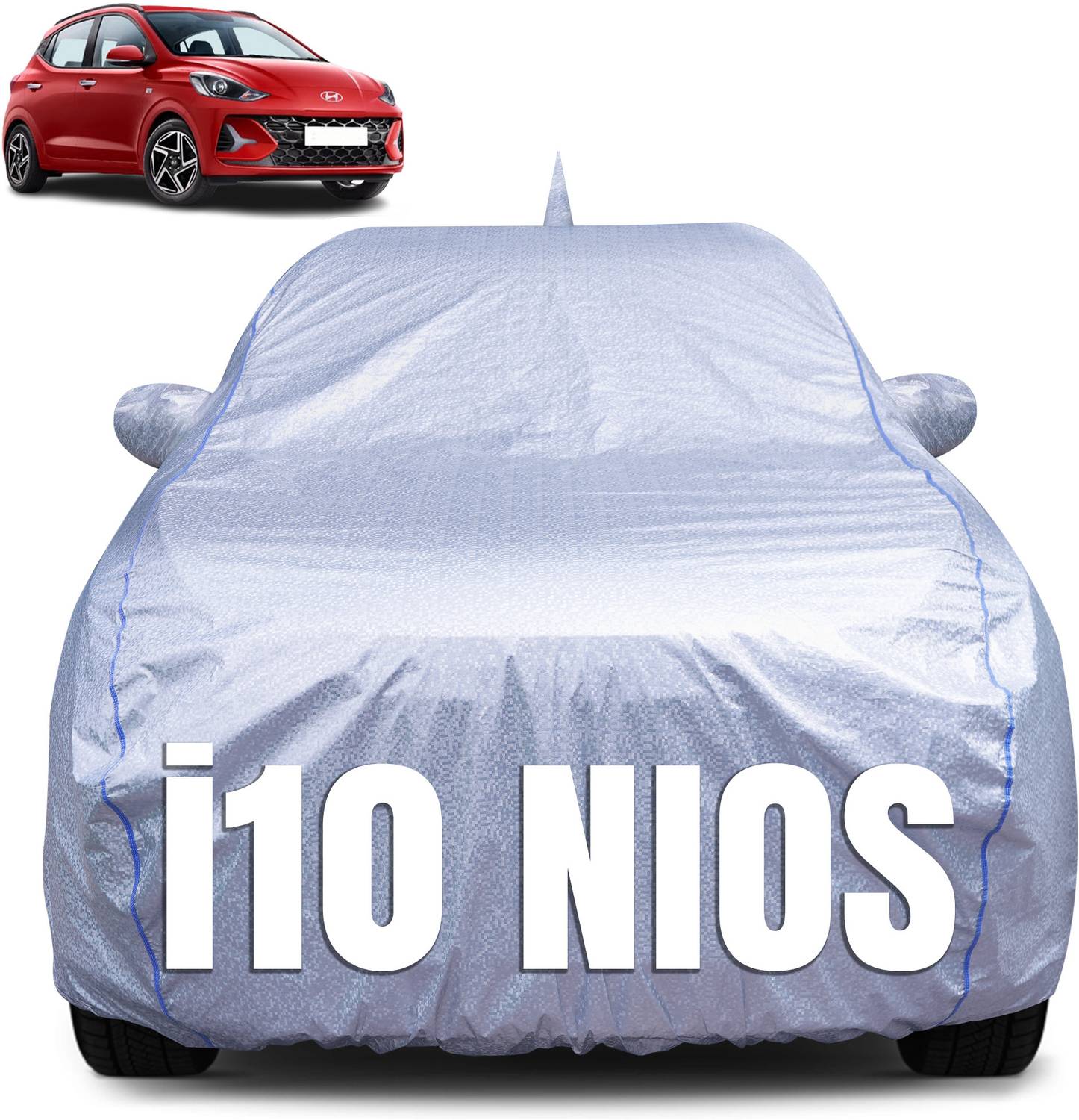 Atoray Car Cover For Hyundai Grand i10 Nios, Grand i10 Sportz (With Mirror Pockets)