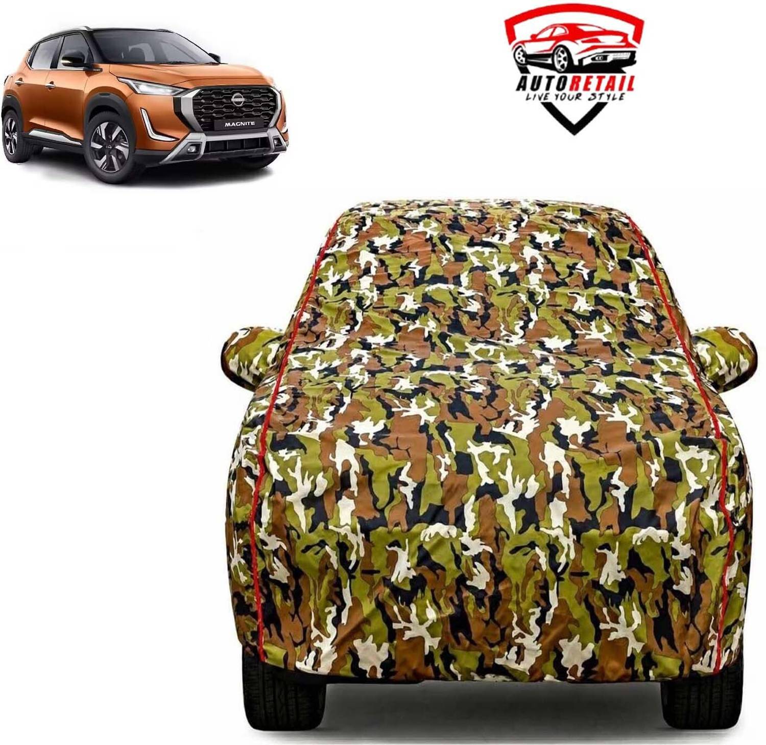 AutoRetail Car Cover For Nissan Magnite (With Mirror Pockets)
