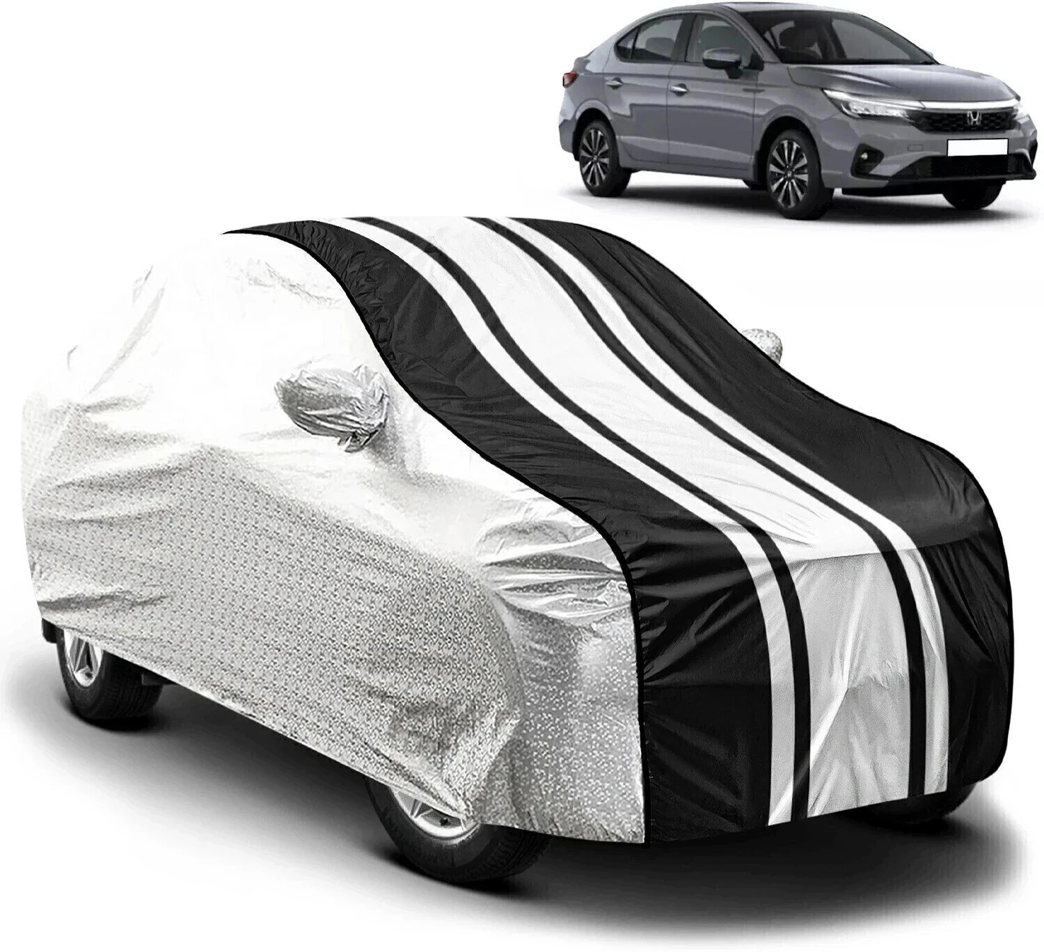 Image of CARZEX Car Cover For Honda City (With Mirror Pockets)