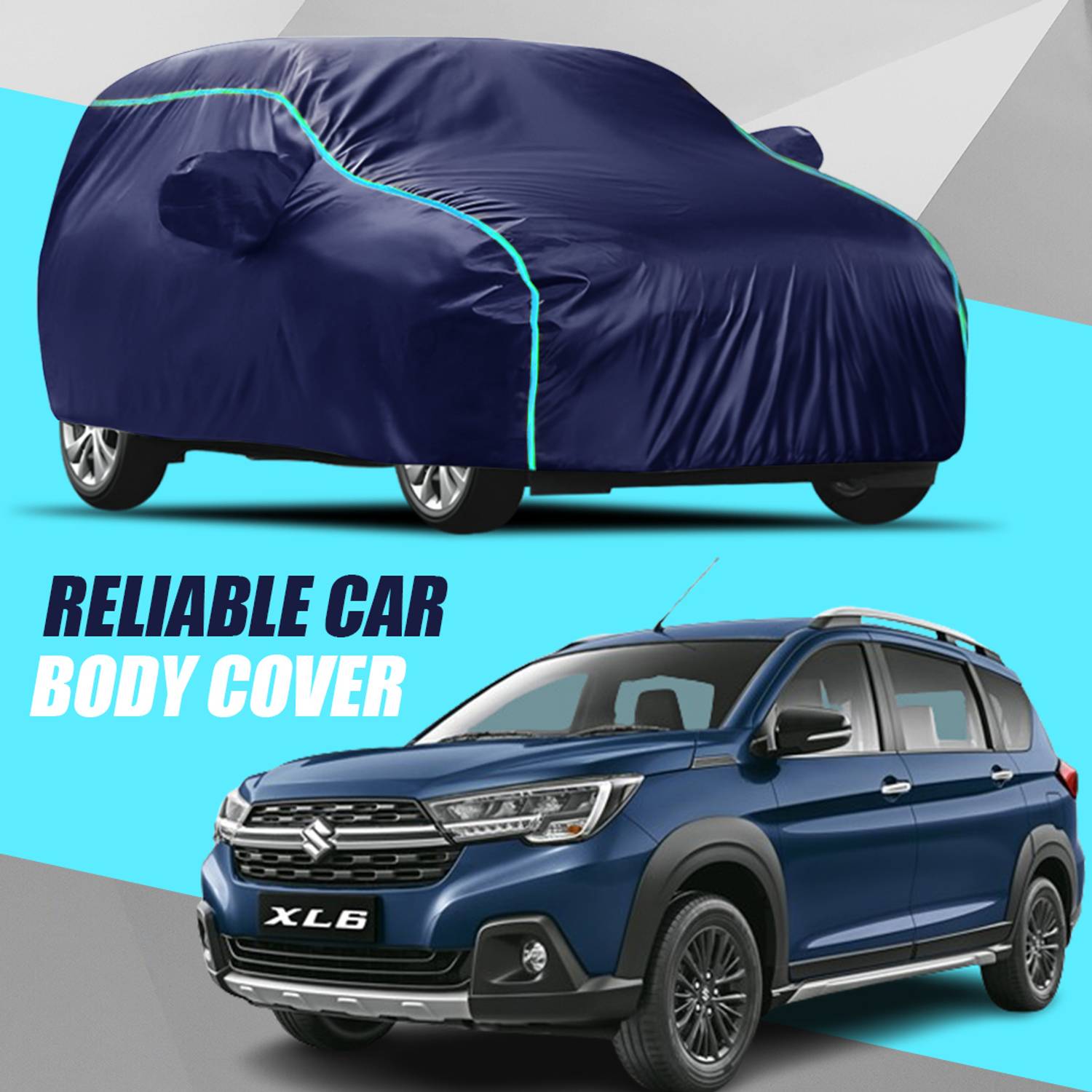 ANTIRO Car Cover For Maruti Suzuki XL6 (With Mirror Pockets)