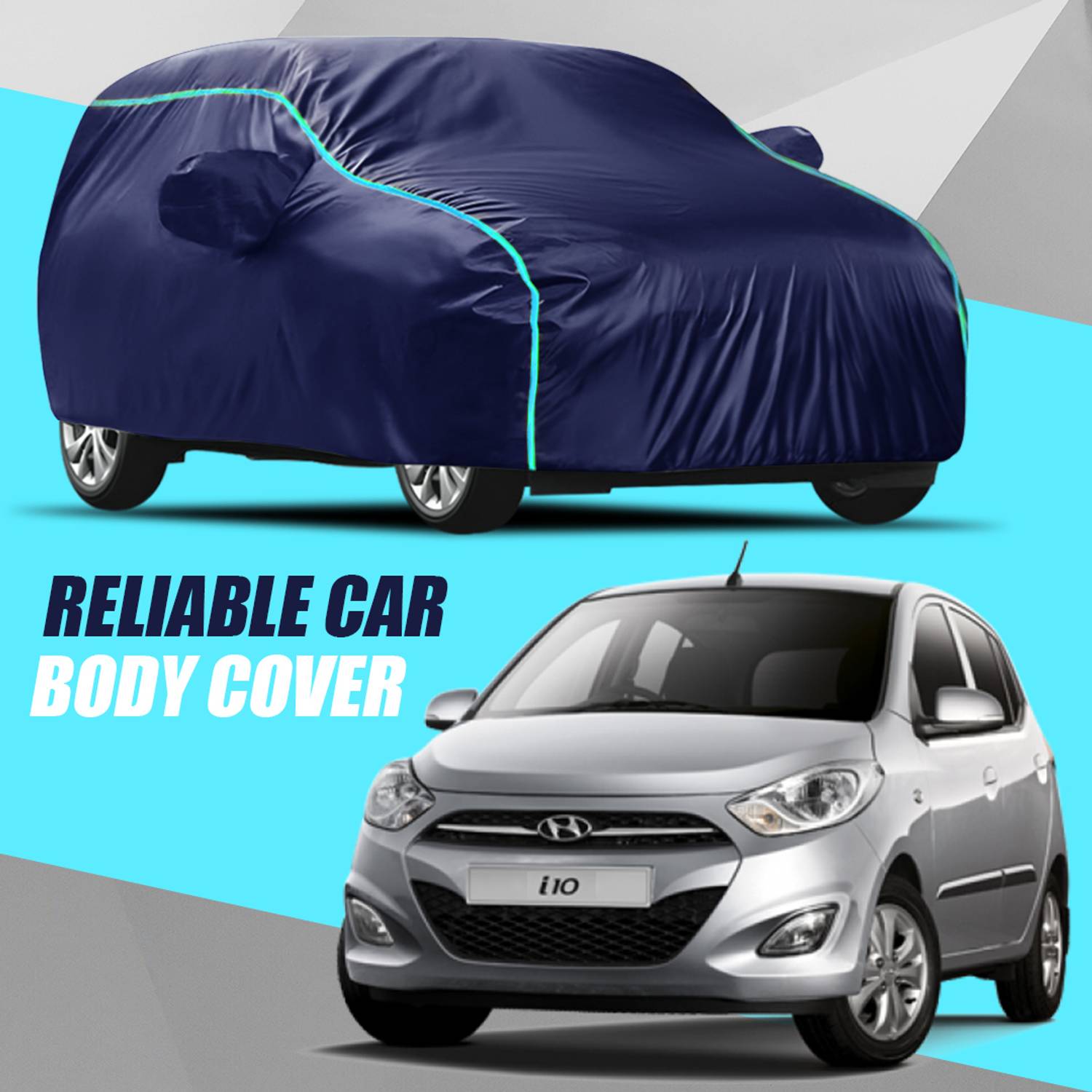 ALMICS Car Cover For Hyundai i10 (With Mirror Pockets)