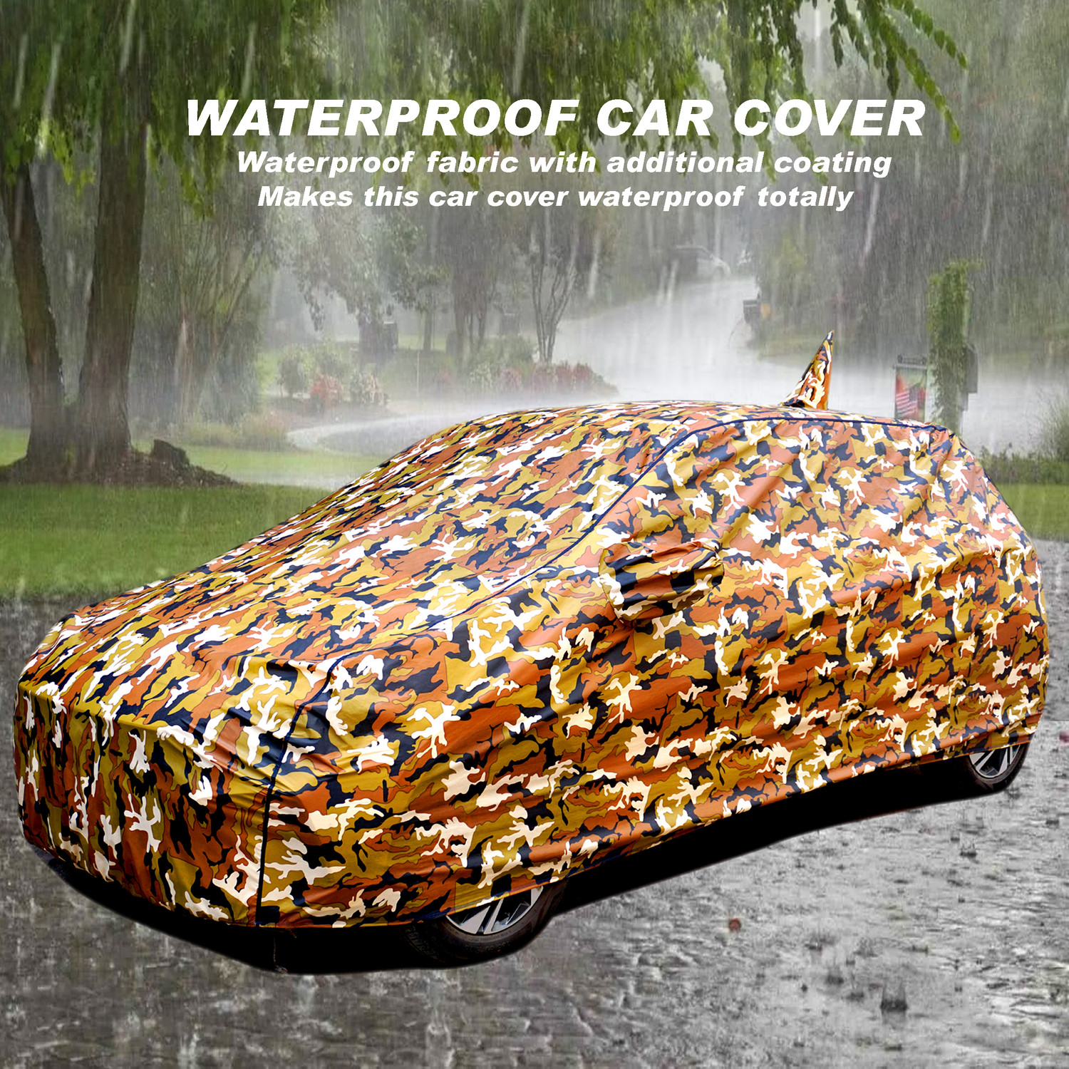 Image of FABZEX Car Cover For Honda WR-V, WRV, WRV Edge Edition i-DTEC S Diesel, WRV Edge Edition i-VTEC S Petrol, WRV Exclusive Diesel, WRV Exclusive Petrol, WRV i-DTEC VX, WRV i-VTEC VX Petrol (With Mirror Pockets)