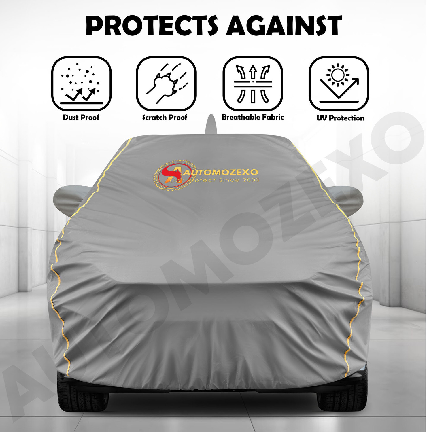 Image of AUTOMOZEXO Car Cover For Honda New City (With Mirror Pockets)