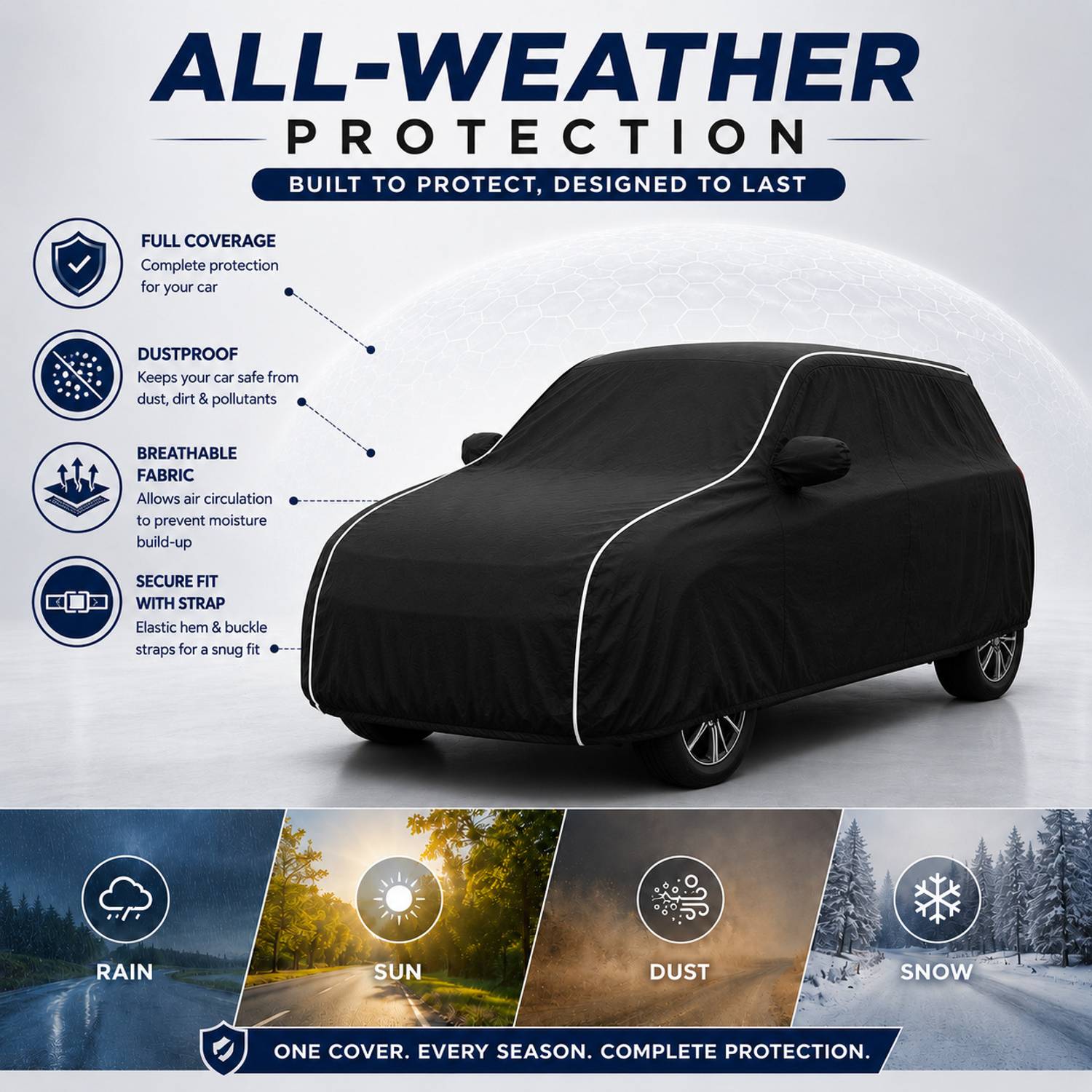 DriveBlaze Car Cover for Hyundai Venue - Image 3