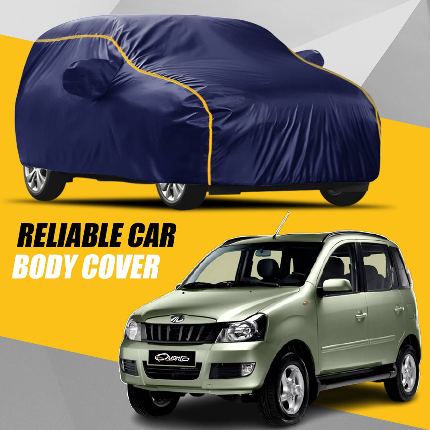 ALTRADECOT Car Cover For Mahindra Quanto (With Mirror Pockets)