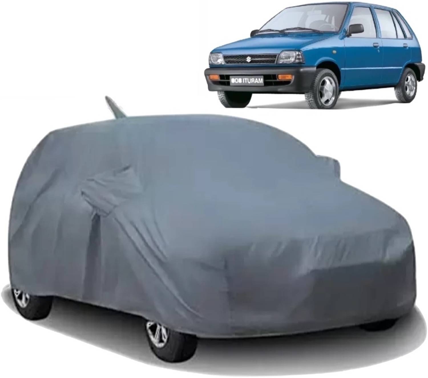 ALTRADECOT Car Cover For Maruti Suzuki 800 (With Mirror Pockets)