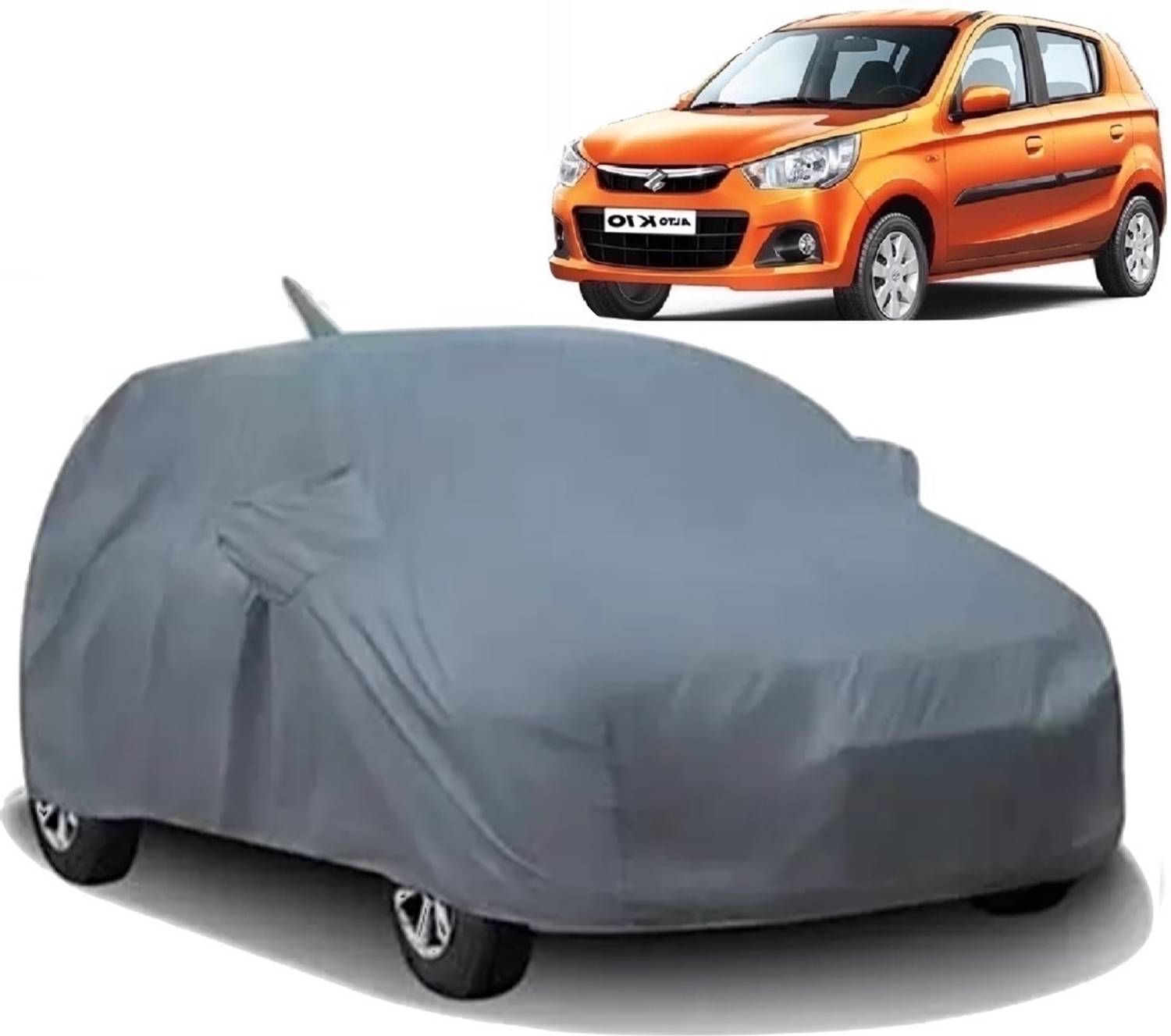 ALTRADECOT Car Cover For Maruti Suzuki Alto K10 (With Mirror Pockets)
