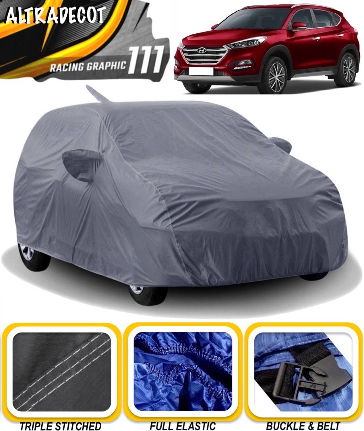 ALTRADECOT Car Cover For Hyundai Tucson (With Mirror Pockets)