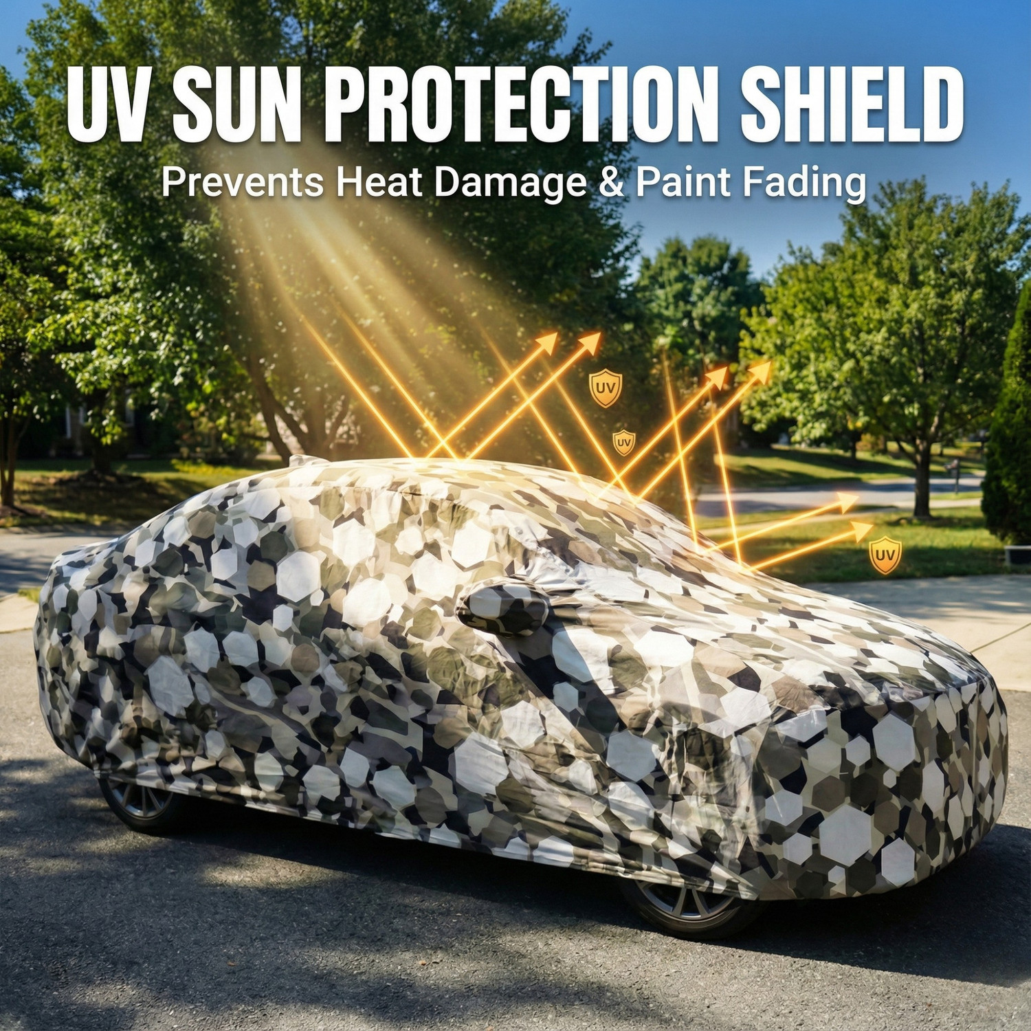 Image of MOTOFLY Car Cover For Maruti Dzire (With Mirror Pockets)