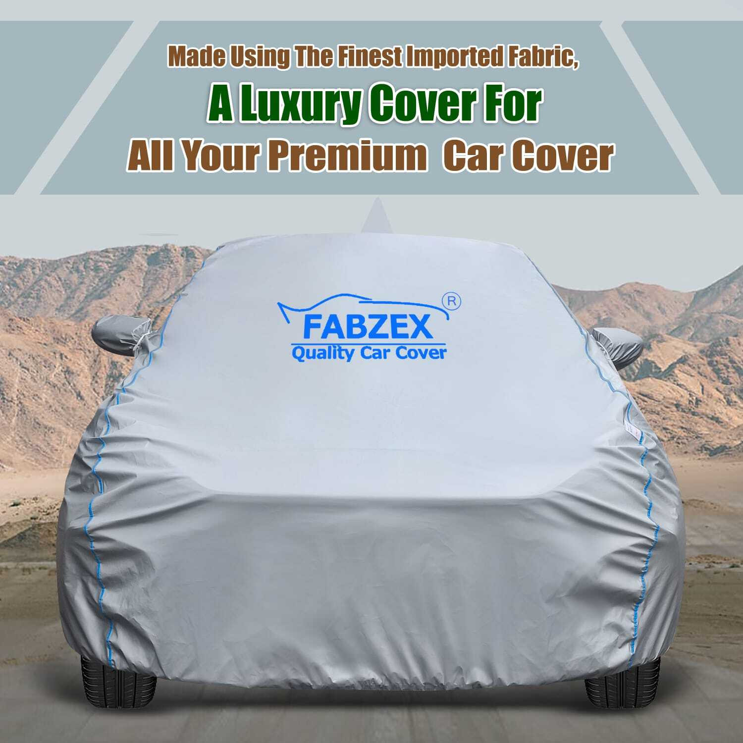 Image of FABZEX Car Cover For Maruti Suzuki Swift, Swift AMT VDI, Swift AMT VDI Diesel, Swift AMT VXI, Swift AMT VXI Petrol, Swift AMT ZDI, Swift AMT ZDI Diesel, Swift AMT ZDI Plus Diesel, Swift AMT ZXI, Swift AMT ZXI Petrol, Swift AMT ZXI Plus Petrol (With Mirror Pockets)