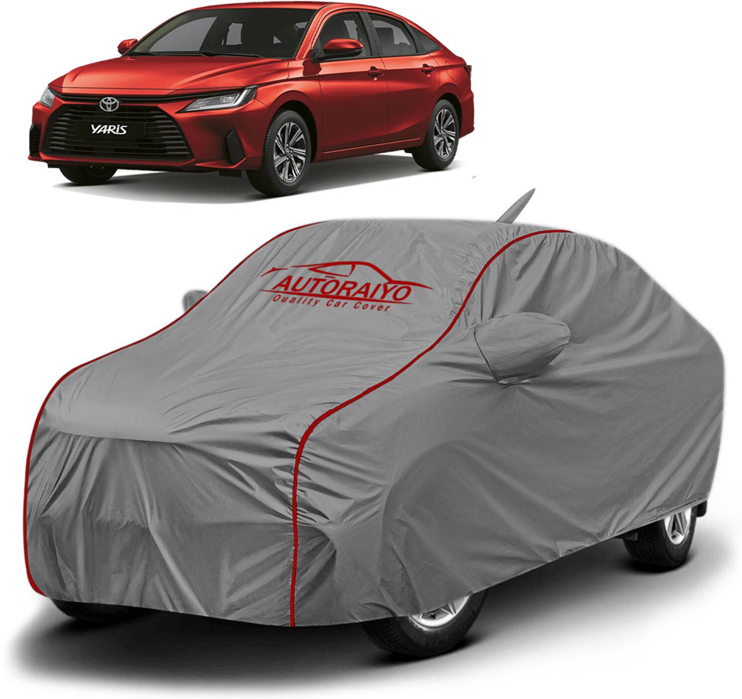 AUTORAIYO Car Cover For Toyota Yaris (With Mirror Pockets)