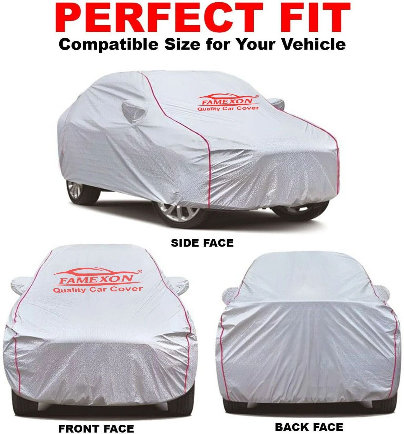 Image of FAMEXON Car Cover For Renault Triber (With Mirror Pockets)