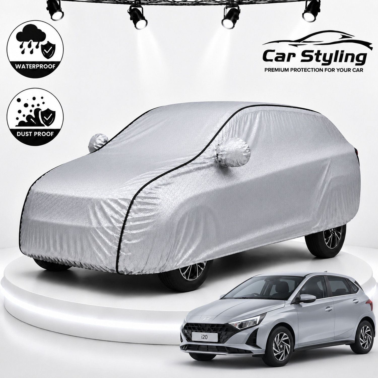 Image of Car Styling Car Cover For Hyundai i20 (With Mirror Pockets)