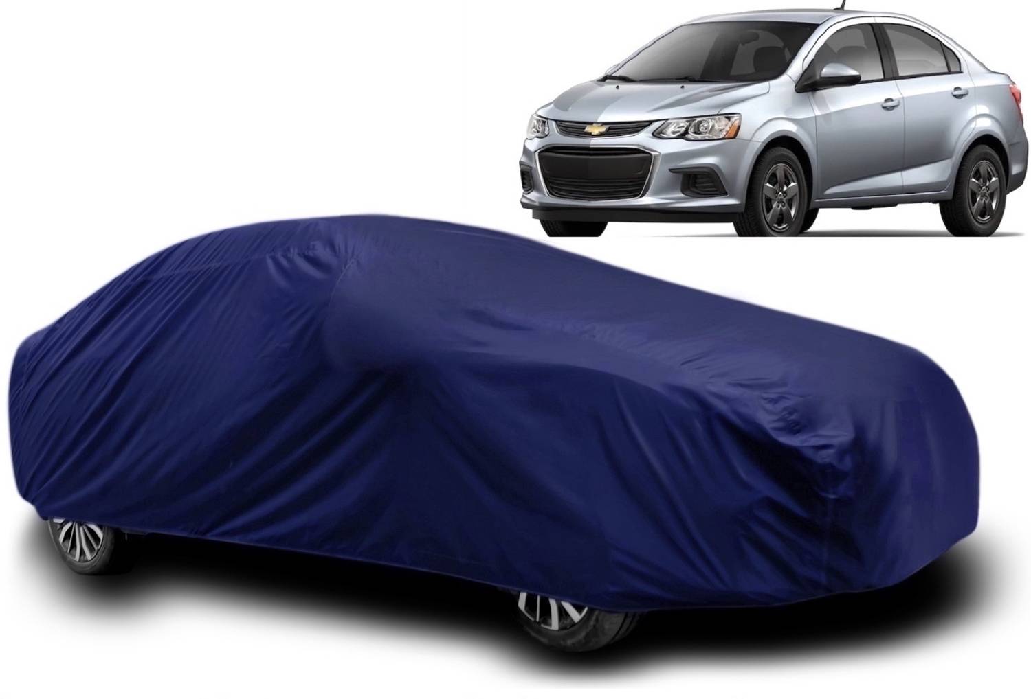 ALMICS Car Cover For Chevrolet Aveo (With Mirror Pockets)