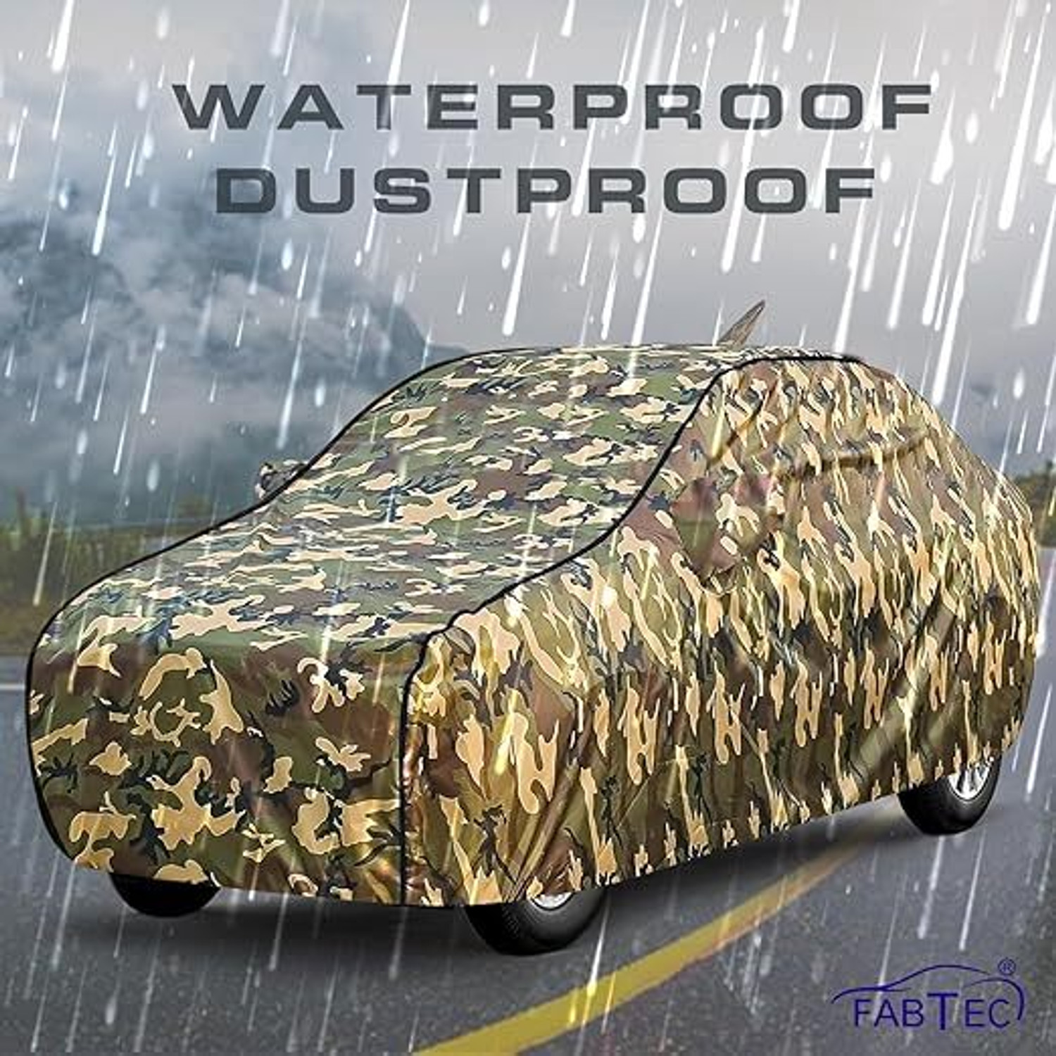 Image of FABTEC Car Cover For Hyundai Grand i10 (With Mirror Pockets)