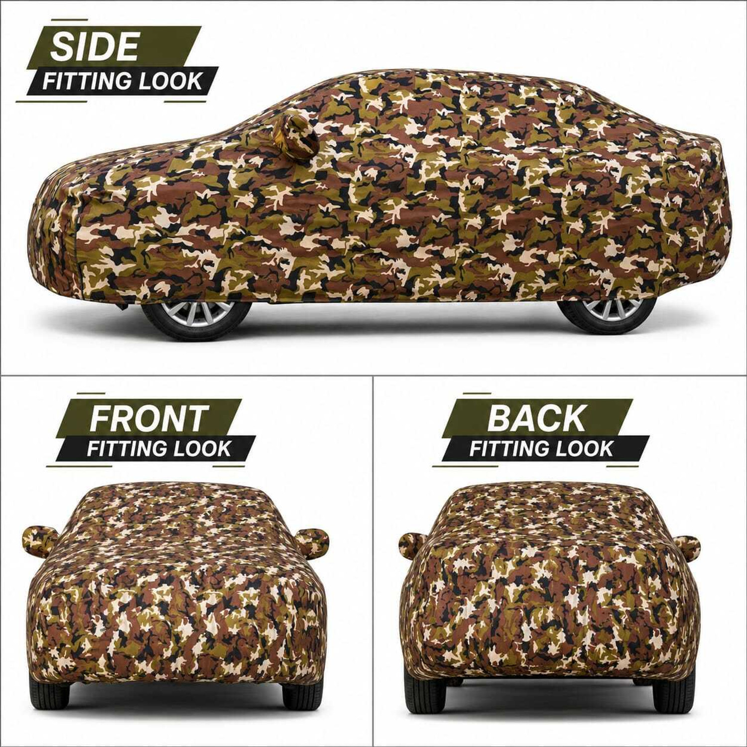 Image of vyas Car Cover For Hyundai EON 1.0 Kappa Magna Plus Optional, EON 1.0 Magna Plus Option O, EON D Lite, EON D Lite Plus, EON D Lite Plus Option, EON Era Plus, EON Era Plus Option, EON LPG Era Plus, EON Magna Plus, EON Magna Plus Option, EON Sportz (With Mirror Pockets)