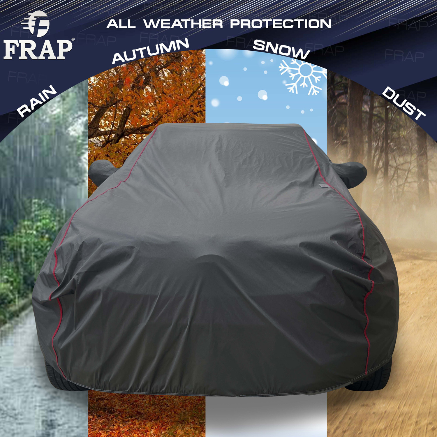 Image of Frap Car Cover For Toyota Innova, Innova 2.0L, Innova 2.5 G (Diesel) 7 Seater (With Mirror Pockets)