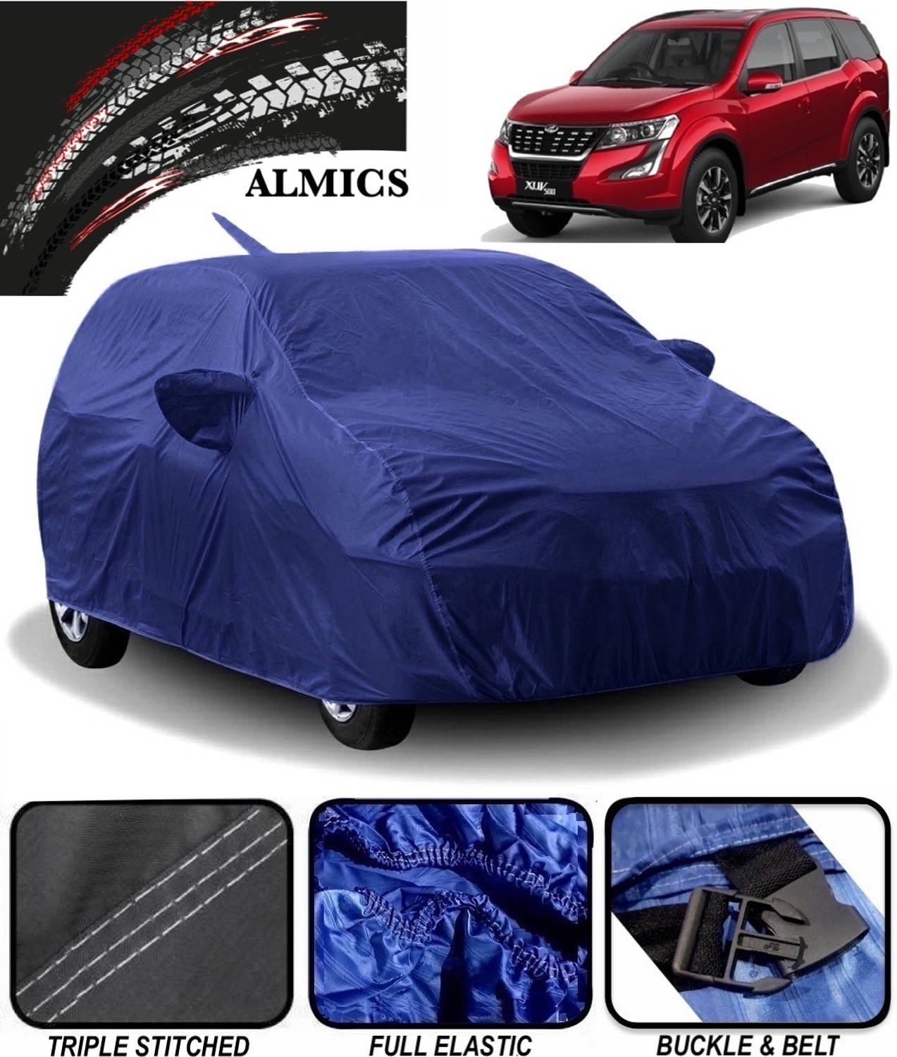 ALMICS Car Cover For Mahindra XUV 500 (With Mirror Pockets)