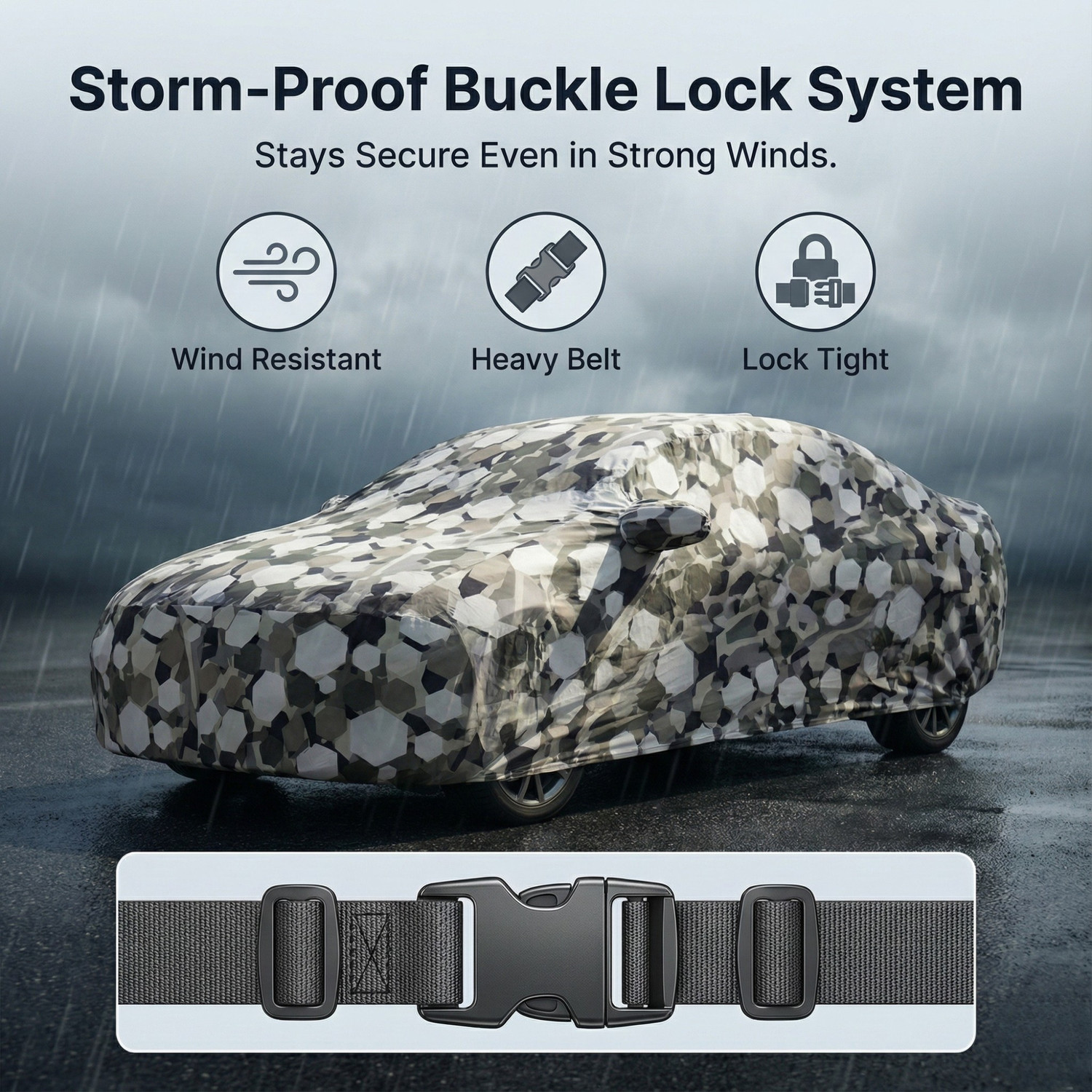 Image of MOTOFLY Car Cover For Maruti Dzire (With Mirror Pockets)