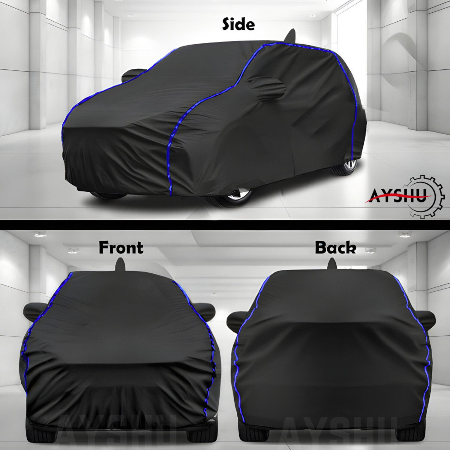 Image of AYSHU Car Cover For Hyundai Santro, Santro Xing, Universal For Car (With Mirror Pockets)