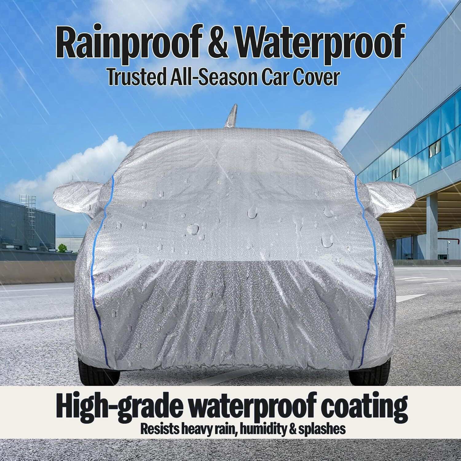 Image of Auto Drift Car Cover For Tata Tiago, Tiago 1.05 Revotorq XB, Tiago 1.05 Revotorq XE, Tiago 1.05 Revotorq XE Option, Tiago 1.05 Revotorq XM, Tiago 1.05 Revotorq XM Option, Tiago 1.05 Revotorq XT, Tiago 1.05 Revotorq XT Option, Tiago 1.05 Revotorq XZ, Tiago 1.2 Revotron XB, Tiago 1.2 Revotron XE, Tiago 1.2 Revotron XE Option, Tiago 1.2 Revotron XM, Tiago 1.2 Revotron XM Option, Tiago 1.2 Revotron XT, Tiago 1.2 Revotron XT Option, Tiago 1.2 Revotron XZ, Tiago EV, Tiago Facelift, Tiago JTP, Tiago JTP Petrol, Tiago NRG, Tiago NRG AMT Petrol, Tiago NRG Diesel, Tiago NRG Petrol, Tiago Revotron XB, Tiago Revotron XE, Tiago Revotron XE (O), Tiago Revotron XM, Tiago Revotron XM (O) (With Mirror Pockets)