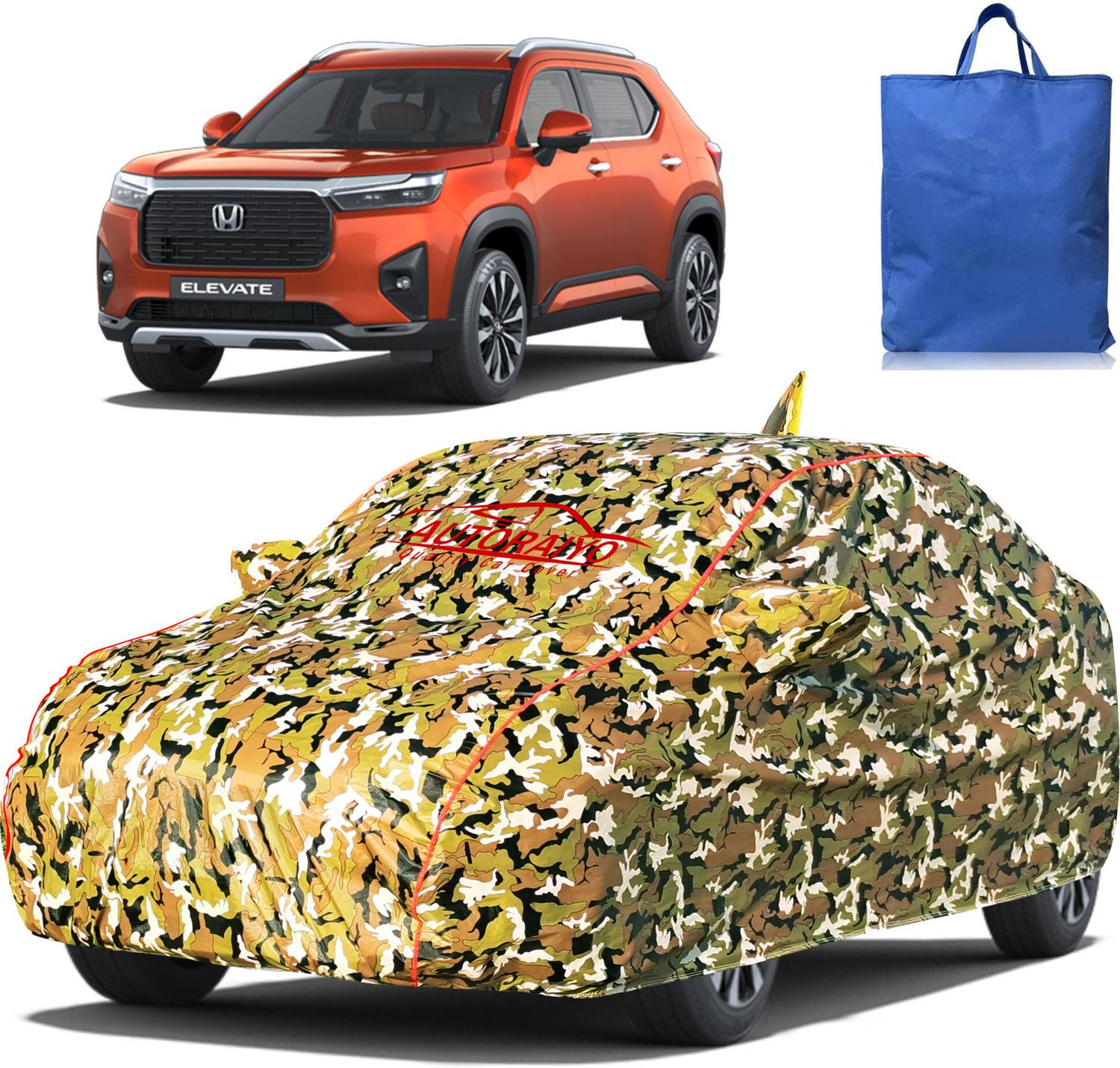AUTORAIYO Car Cover For Honda Elevate (With Mirror Pockets)