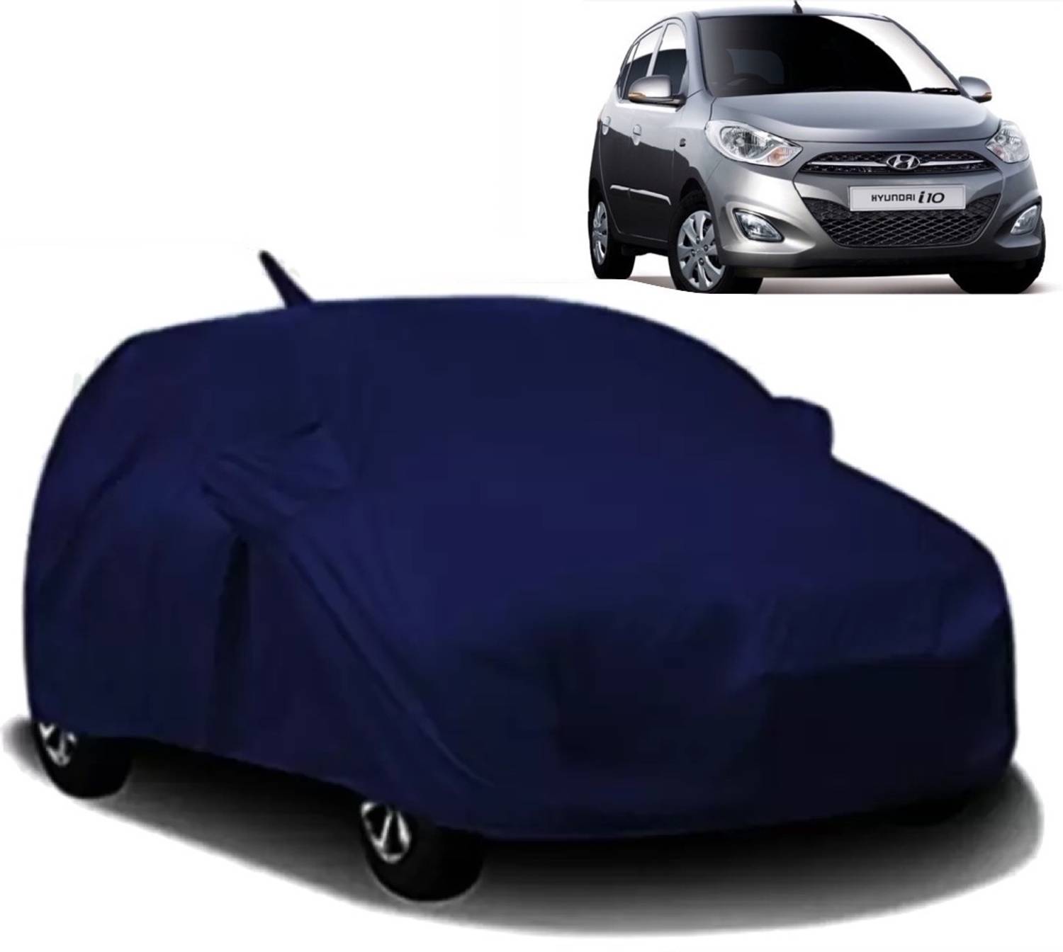 ANOXE Car Cover For Hyundai i10 (With Mirror Pockets)