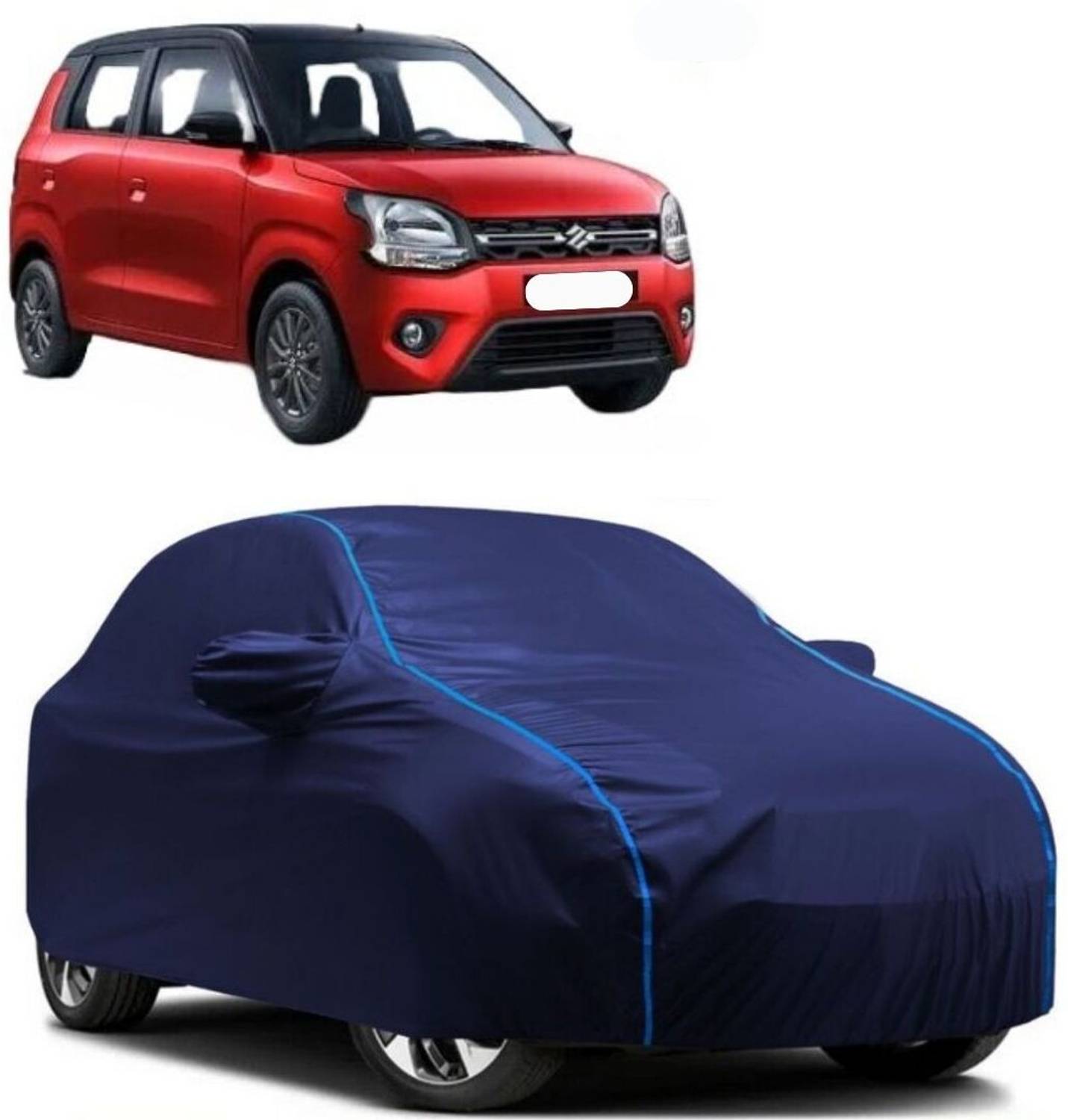 Autohaux Car Cover For Maruti Suzuki Wagon R VXI (With Mirror Pockets)