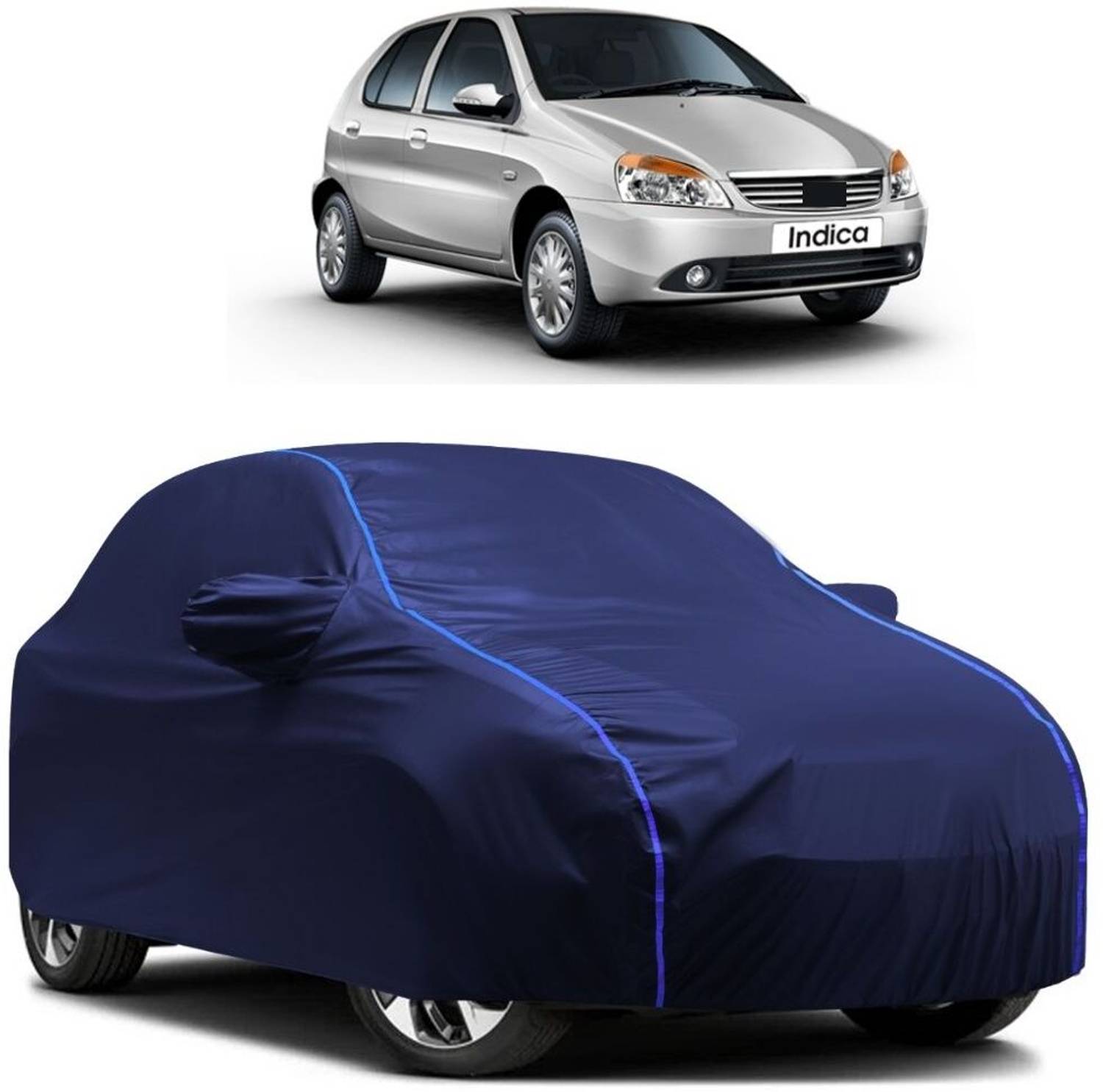 Autohaux Car Cover For Tata Indica D90 (With Mirror Pockets)