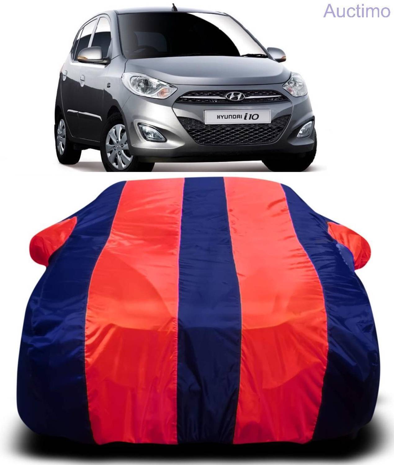 AUCTIMO Car Cover For Hyundai i10 (With Mirror Pockets)