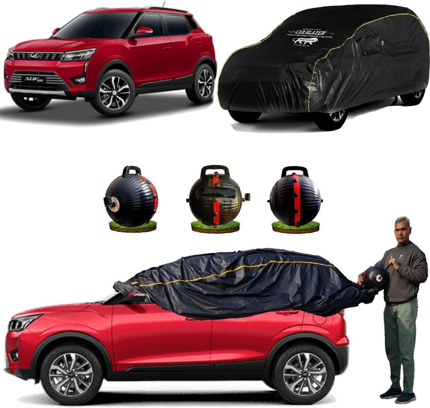 Image of CARBLAZER Car Cover For Mahindra XUV 300 (Without Mirror Pockets)