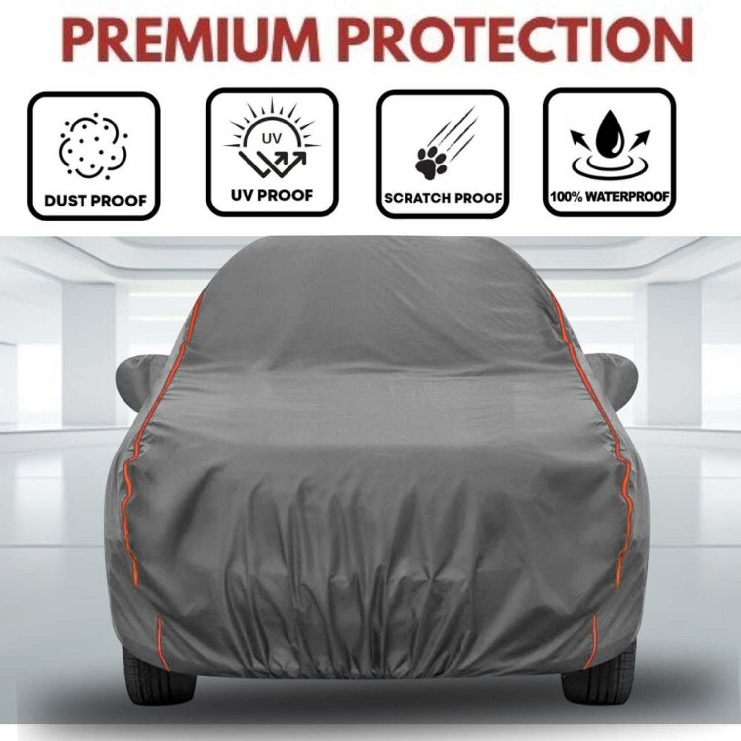 Image of LE PRA Car Cover For Hyundai Aura, Aura E Petrol, Aura S AMT Diesel, Aura S AMT Petrol, Aura S CNG, Aura S Diesel, Aura S Petrol, Aura SX Option Petrol, Aura SX Petrol, Aura SX Plus AMT Diesel, Aura SX Plus AMT Petrol, Aura SX Plus Turbo Petrol, Aura SX option Diesel (With Mirror Pockets)