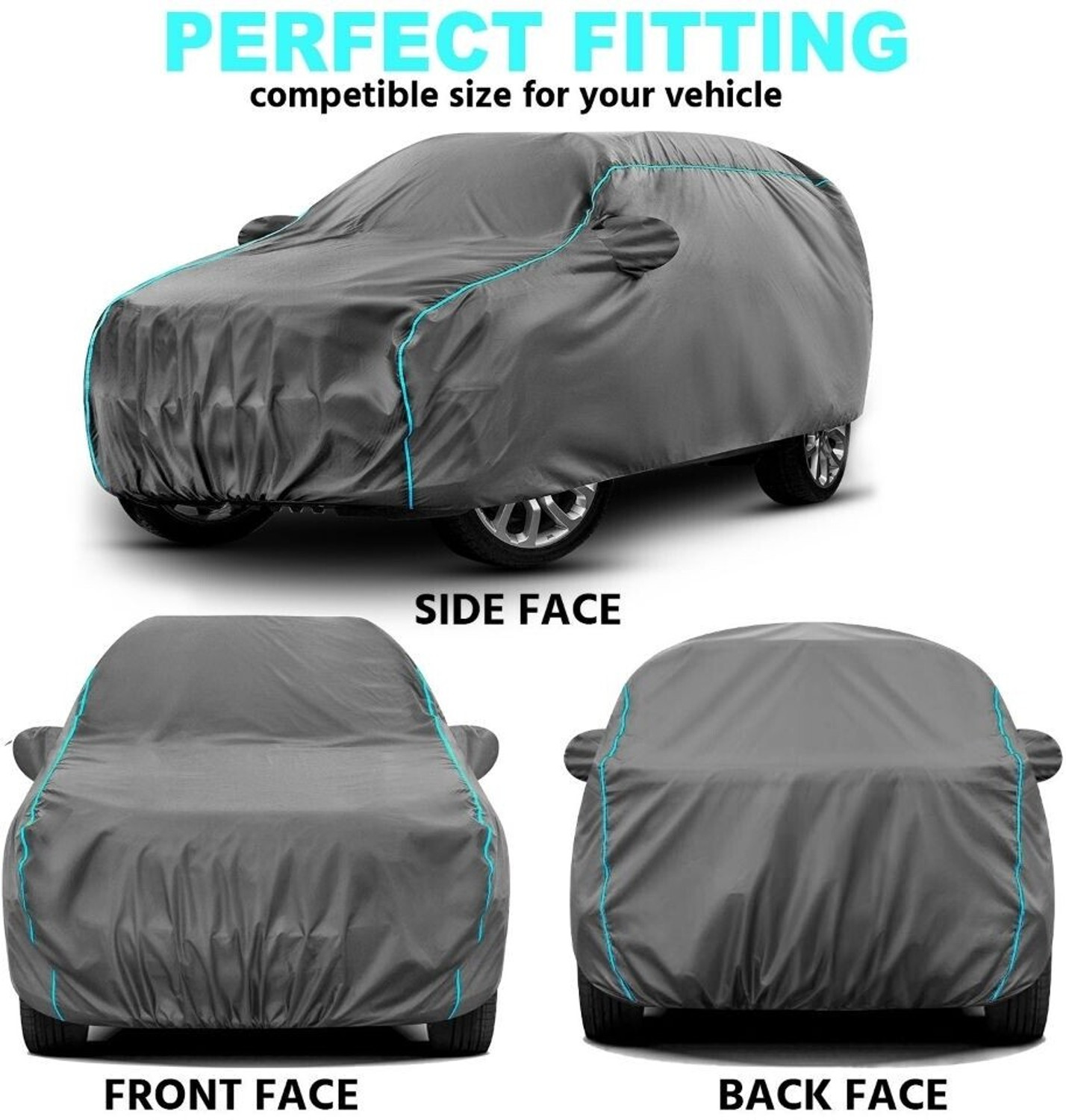 Image of Grizzly Car Cover For Maruti Suzuki Ritz, Ritz AT, Ritz LDi, Ritz LXi, Ritz VDI (ABS), Ritz VDi, Ritz VXi (With Mirror Pockets)