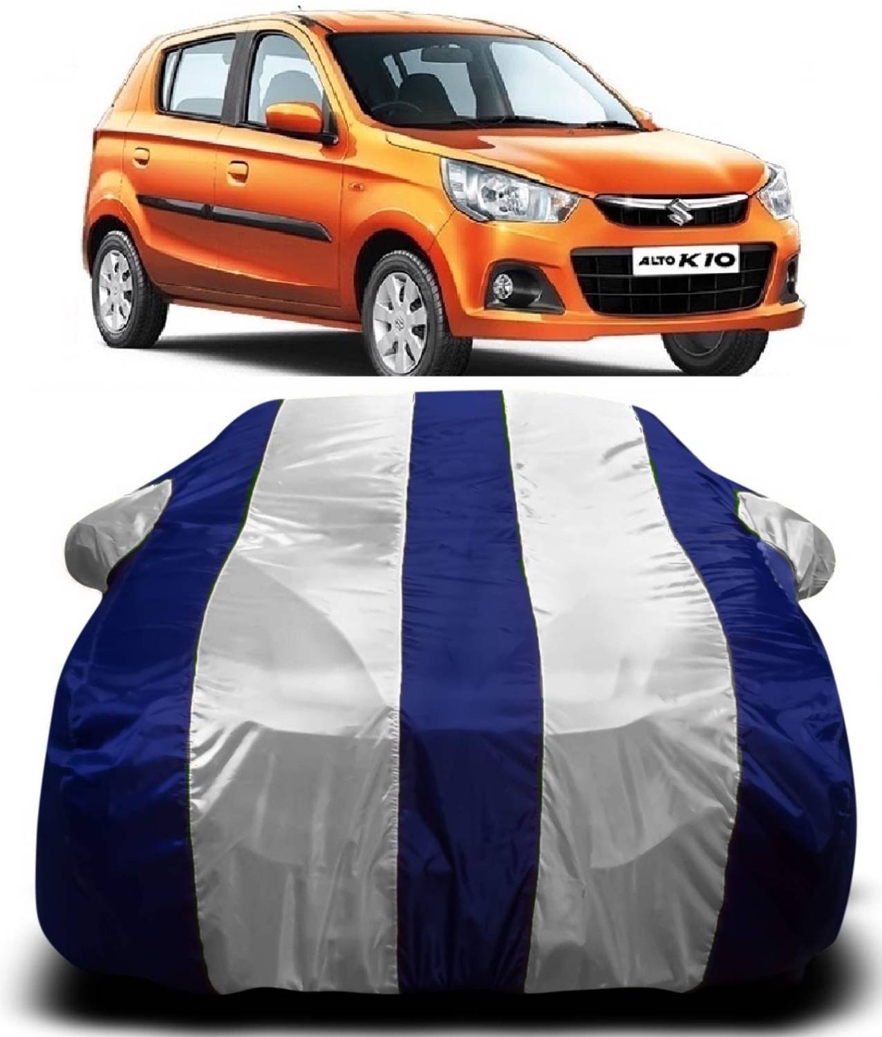 AXLOZ Car Cover For Maruti Suzuki Alto K10 (With Mirror Pockets)
