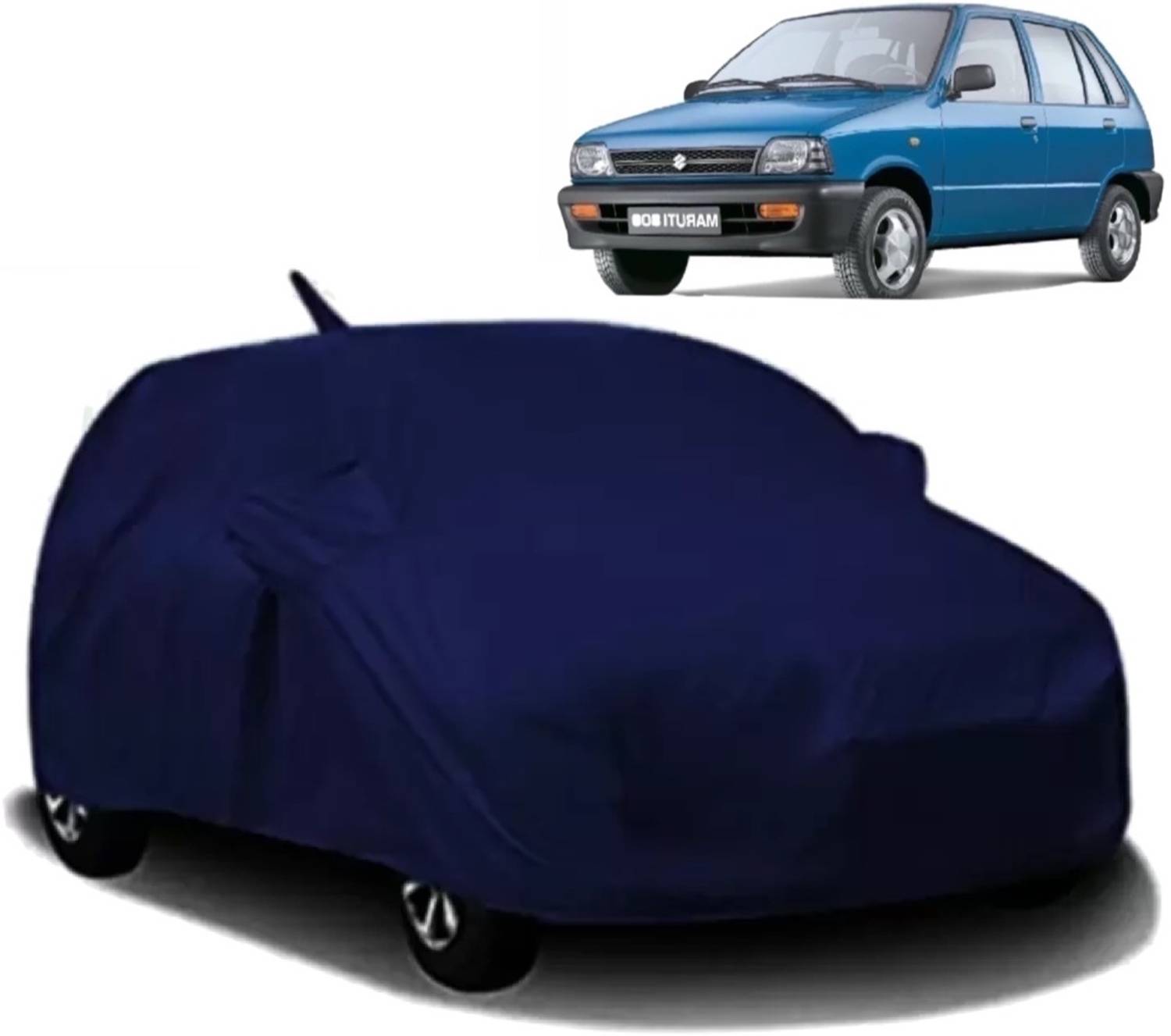 ALMICS Car Cover For Maruti Suzuki 800 (With Mirror Pockets)