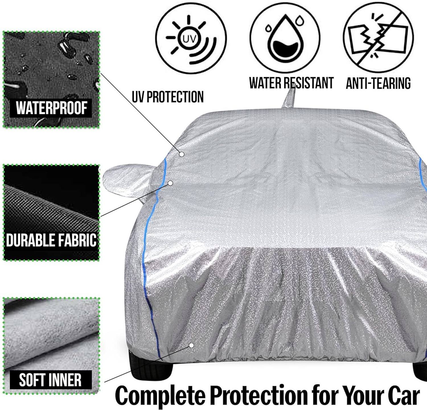 Image of Auto Drift Car Cover For Tata Tiago, Tiago 1.05 Revotorq XB, Tiago 1.05 Revotorq XE, Tiago 1.05 Revotorq XE Option, Tiago 1.05 Revotorq XM, Tiago 1.05 Revotorq XM Option, Tiago 1.05 Revotorq XT, Tiago 1.05 Revotorq XT Option, Tiago 1.05 Revotorq XZ, Tiago 1.2 Revotron XB, Tiago 1.2 Revotron XE, Tiago 1.2 Revotron XE Option, Tiago 1.2 Revotron XM, Tiago 1.2 Revotron XM Option, Tiago 1.2 Revotron XT, Tiago 1.2 Revotron XT Option, Tiago 1.2 Revotron XZ, Tiago EV, Tiago Facelift, Tiago JTP, Tiago JTP Petrol, Tiago NRG, Tiago NRG AMT Petrol, Tiago NRG Diesel, Tiago NRG Petrol, Tiago Revotron XB, Tiago Revotron XE, Tiago Revotron XE (O), Tiago Revotron XM, Tiago Revotron XM (O) (With Mirror Pockets)