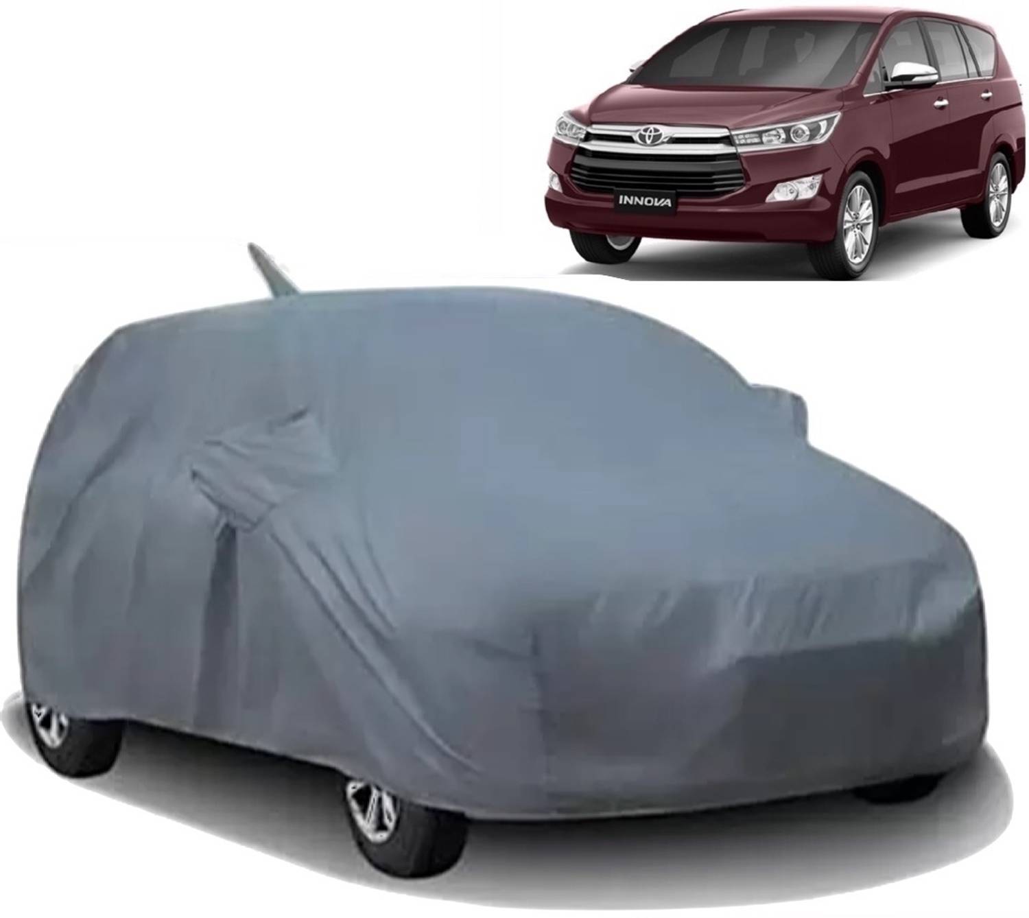 ALTRADECOT Car Cover For Toyota Innova Crysta (With Mirror Pockets)