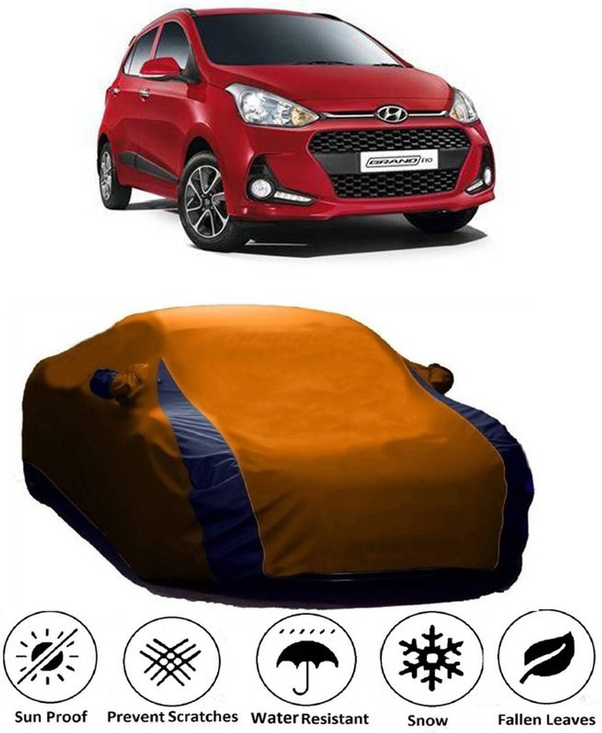 Ascension Car Cover For Hyundai Grand i10 (With Mirror Pockets)